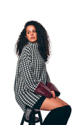Women's high-necked كنزة صوفية