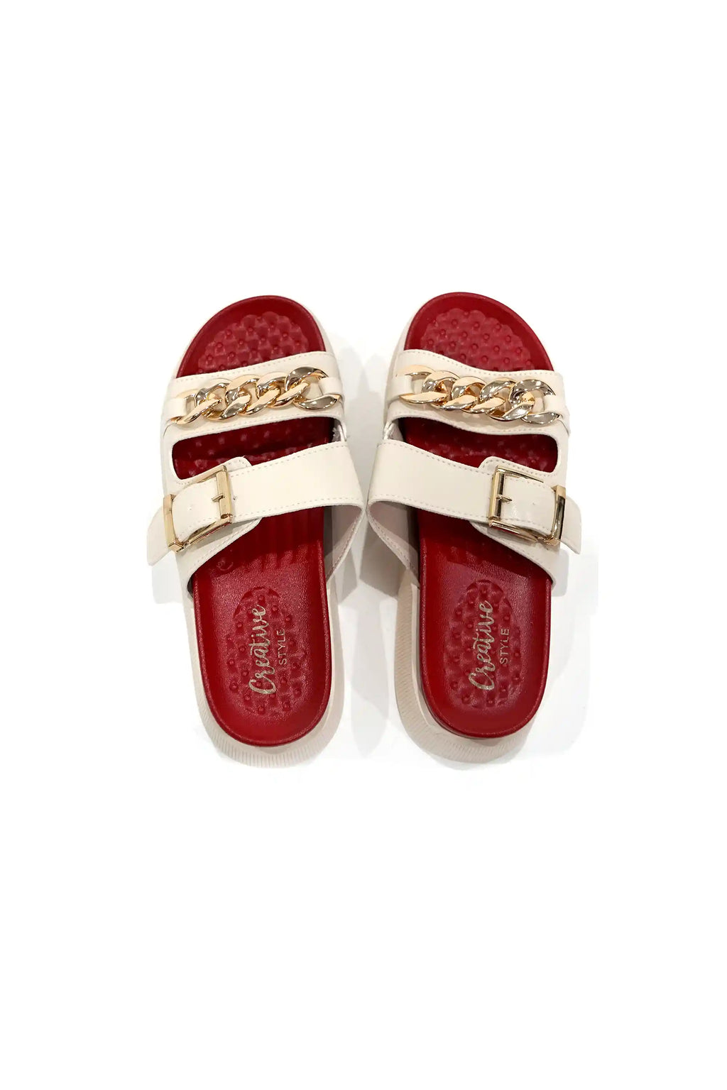 Two color slippersشبشب بلونين / أخضر
