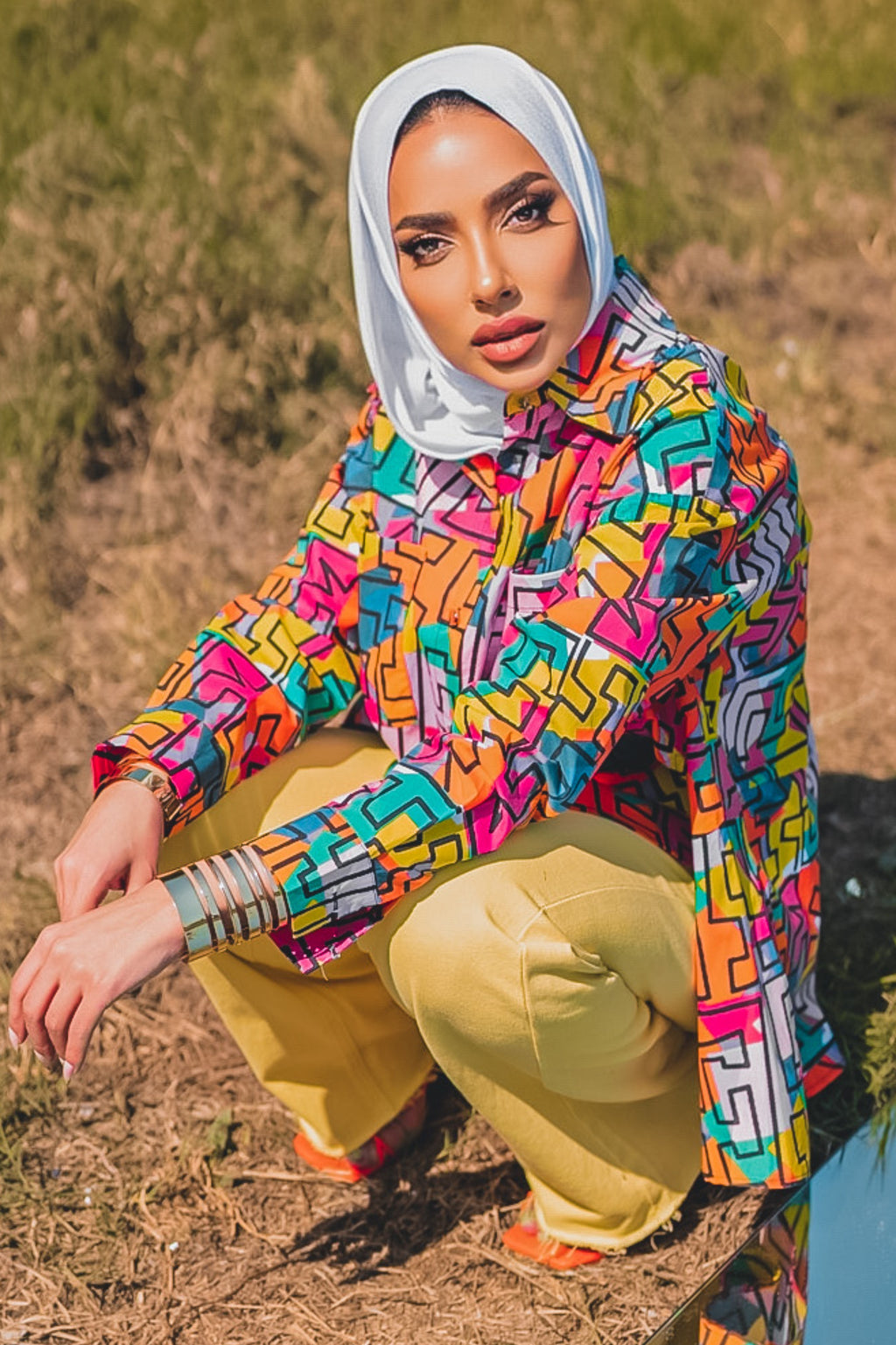 PANTS FLOW LONG PLAIN 00 - بنطلون فضفاض طويل ساده