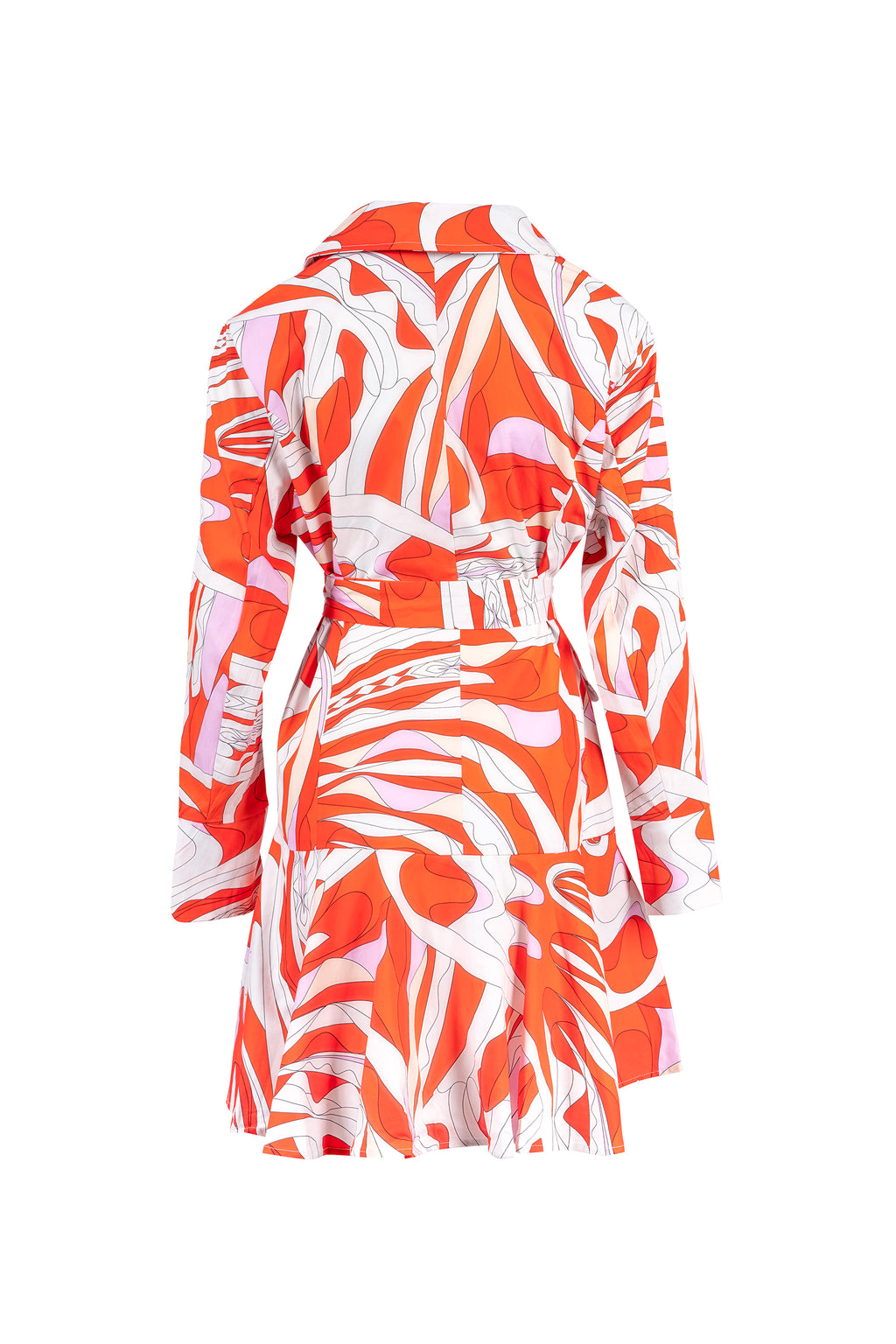 keep it colorful "shirt flow mid long sleeve printed "قميص منسدل مع القوام متوسط طويل الأكمام مطبوع	"