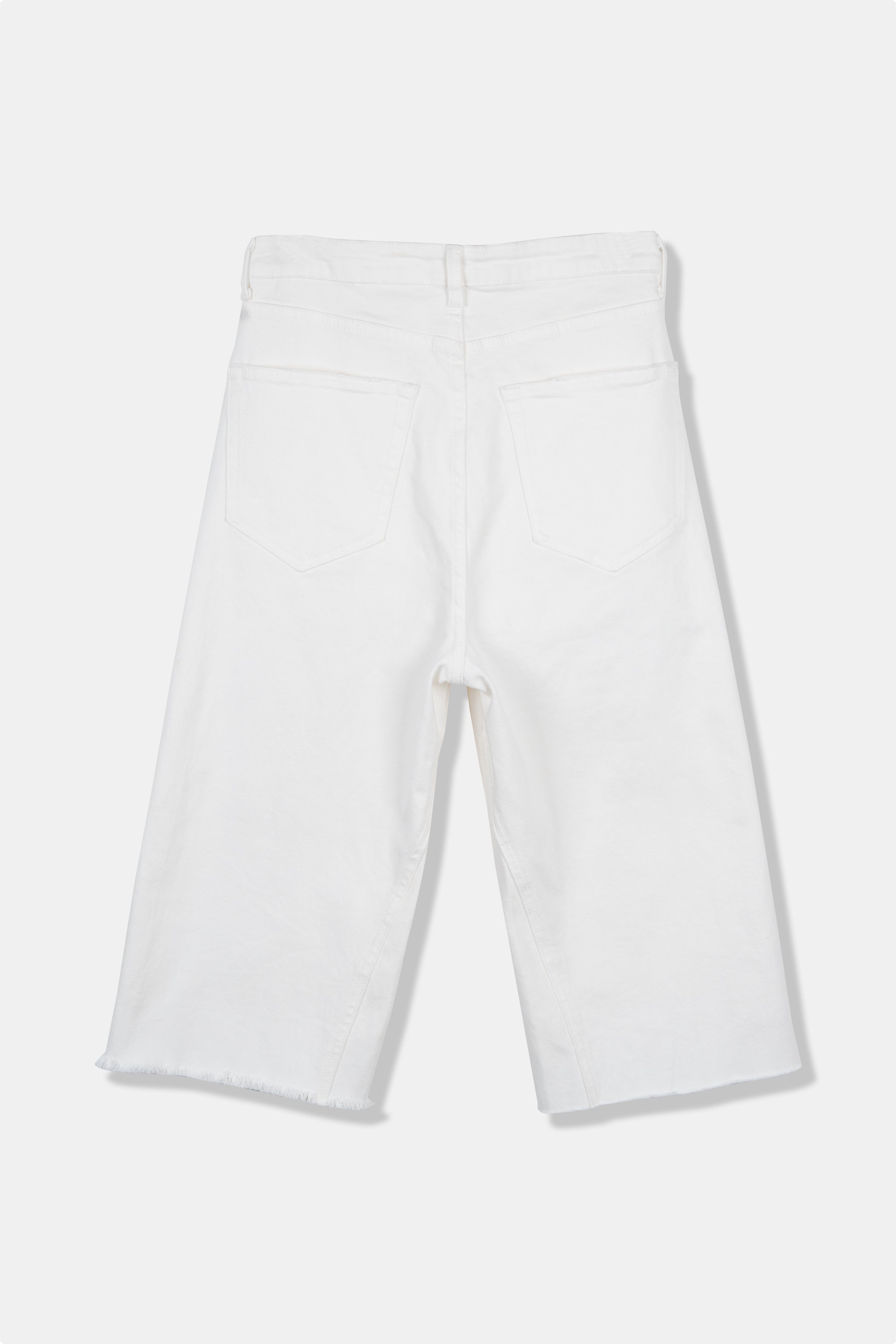 Wide leg denim shorts السراويل القصيرة