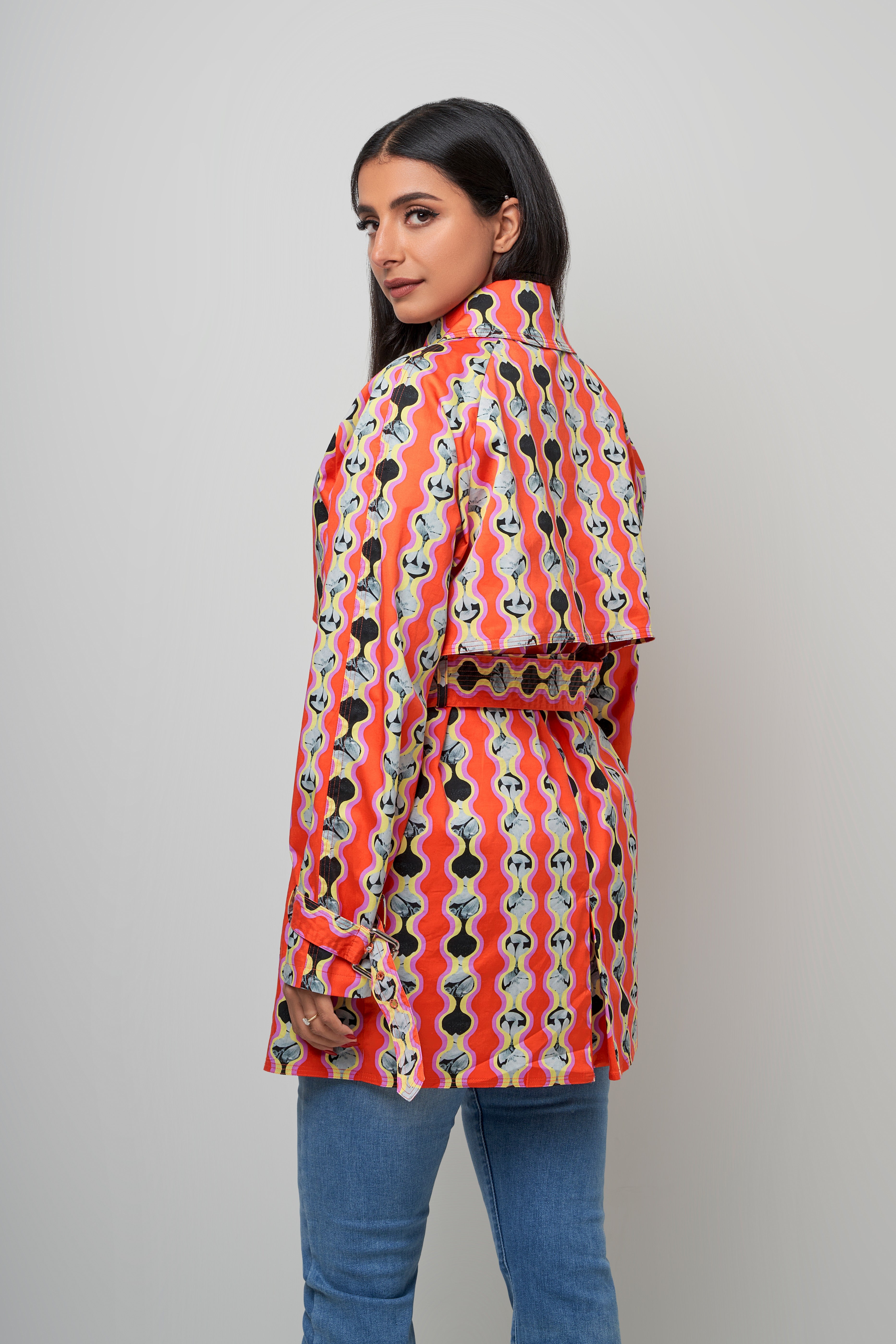 fervor - shirt fit mid long sleeve printed - قميص متناسق متوسط الطول اكمام طويله مطبوع