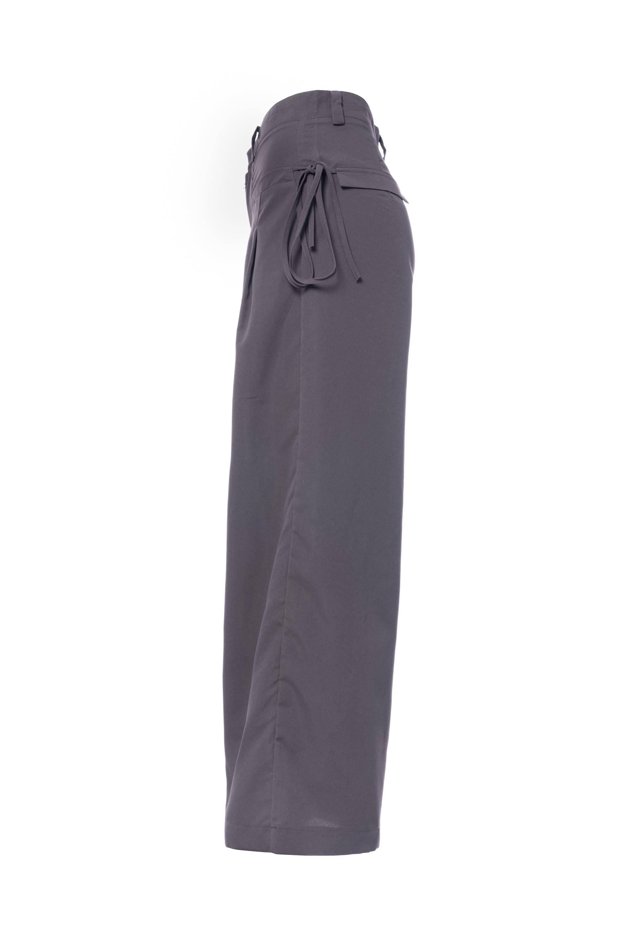 Slouchy Gray OVERSIZED PANT PLAIN بنطال فضفاض سادة