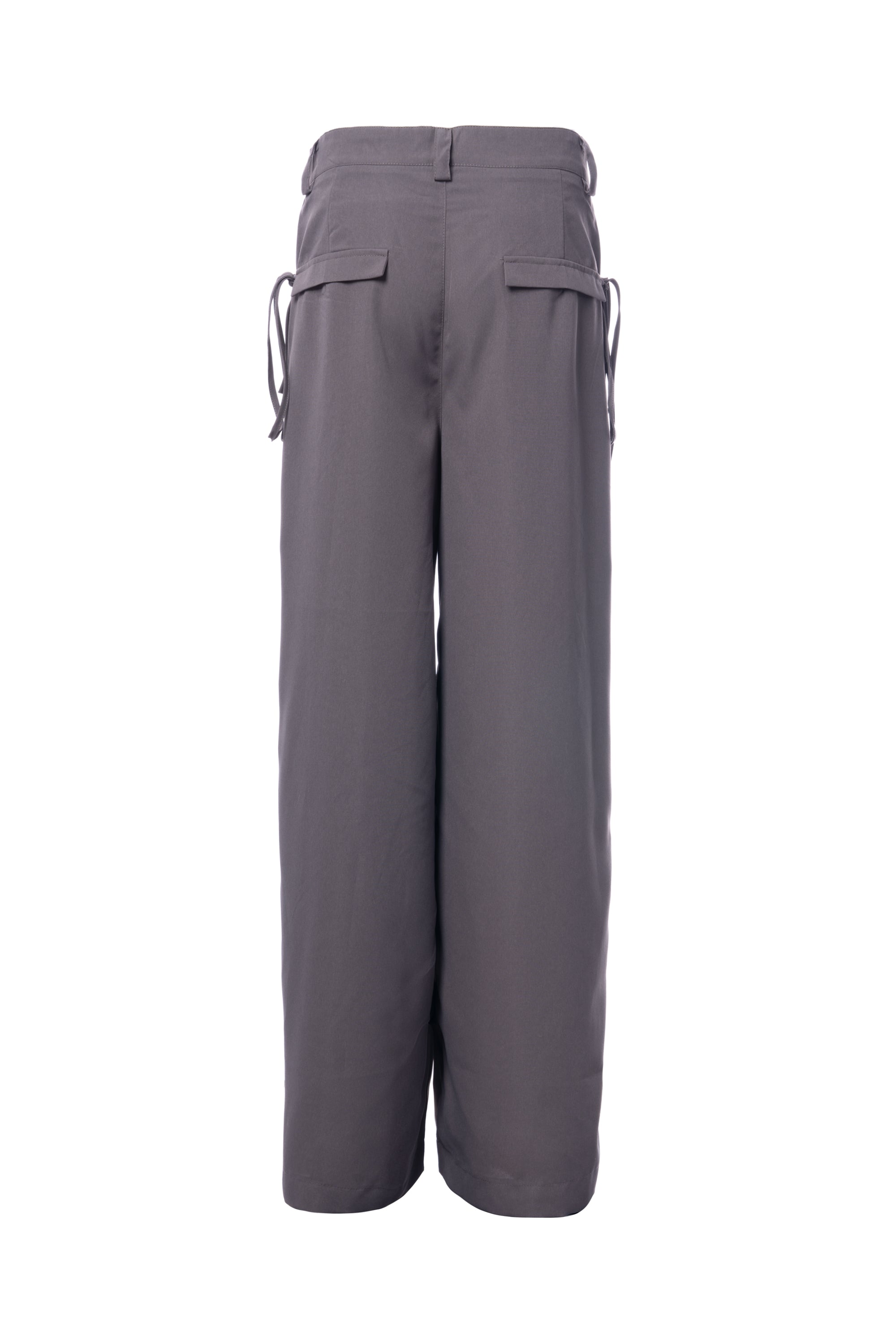Slouchy Gray OVERSIZED PANT PLAIN بنطال فضفاض سادة