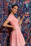 Pettit fit dress half sleeve فستان متناسق قصير كم قصير