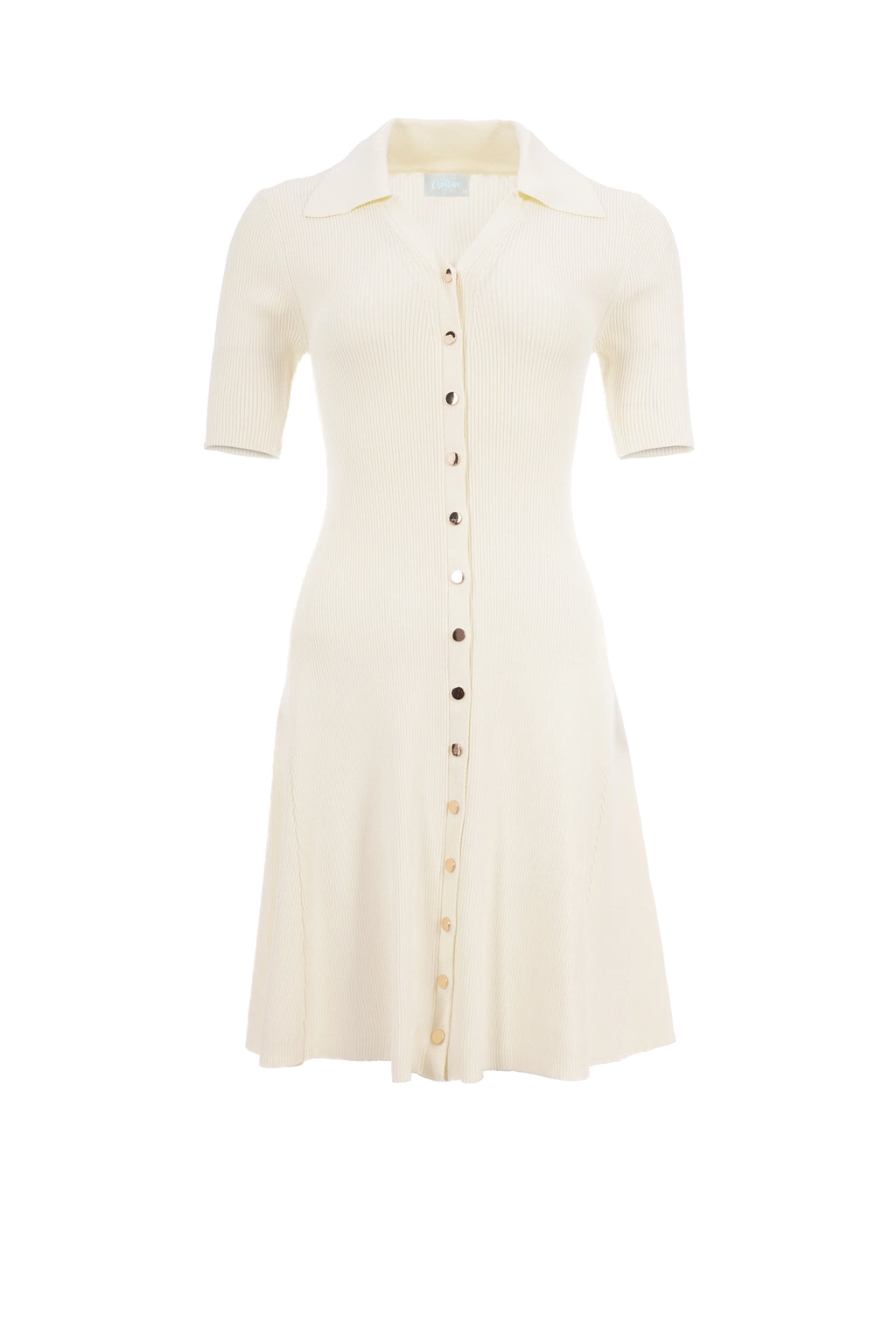 Snowdrop fit mini dress half sleeve plain فستان قصير متناسق كم قصيرساده