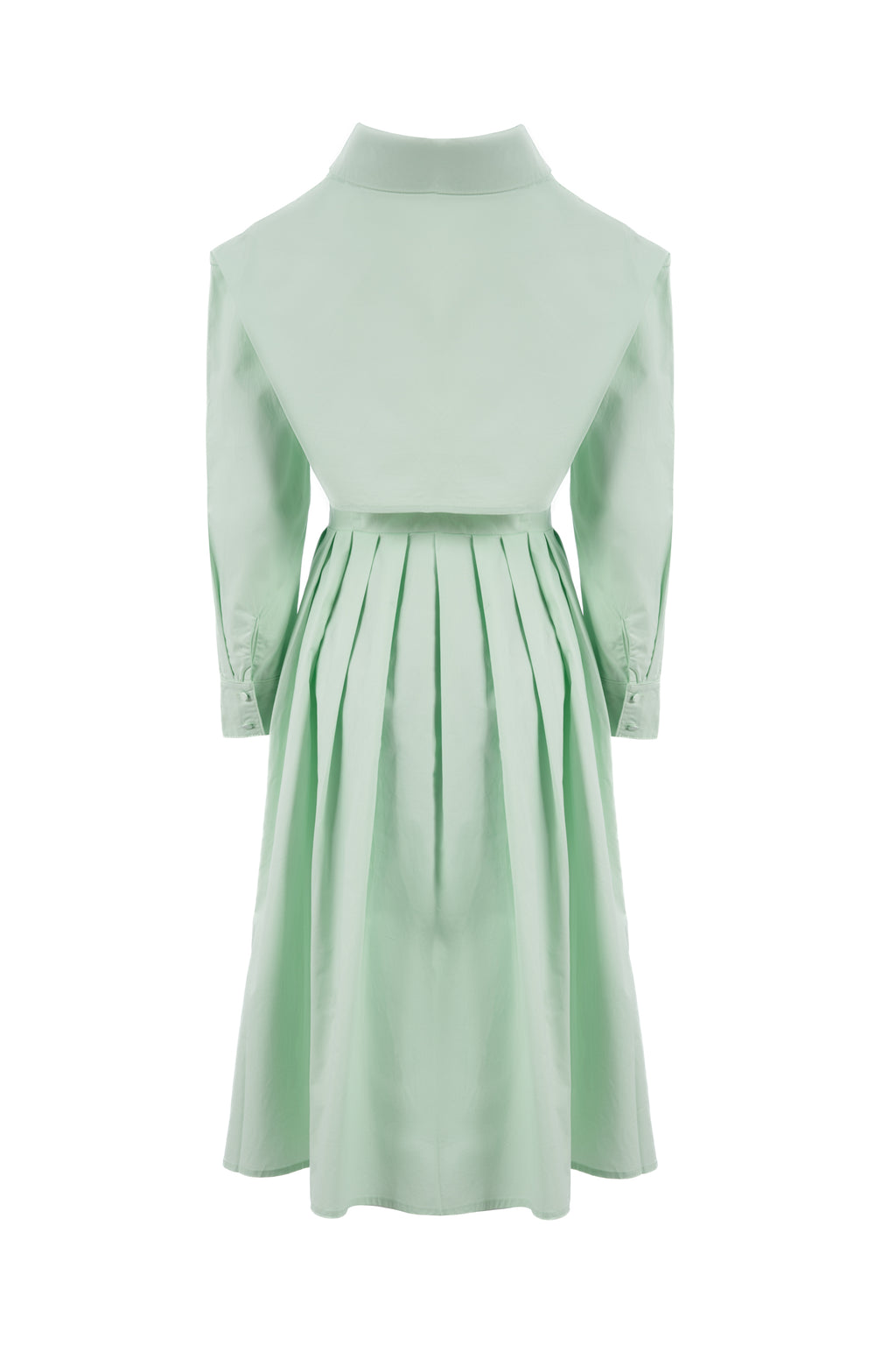 Mint Leaf flow mini dress long sleeve plain فستان قصير منسدل كم طويل سادة