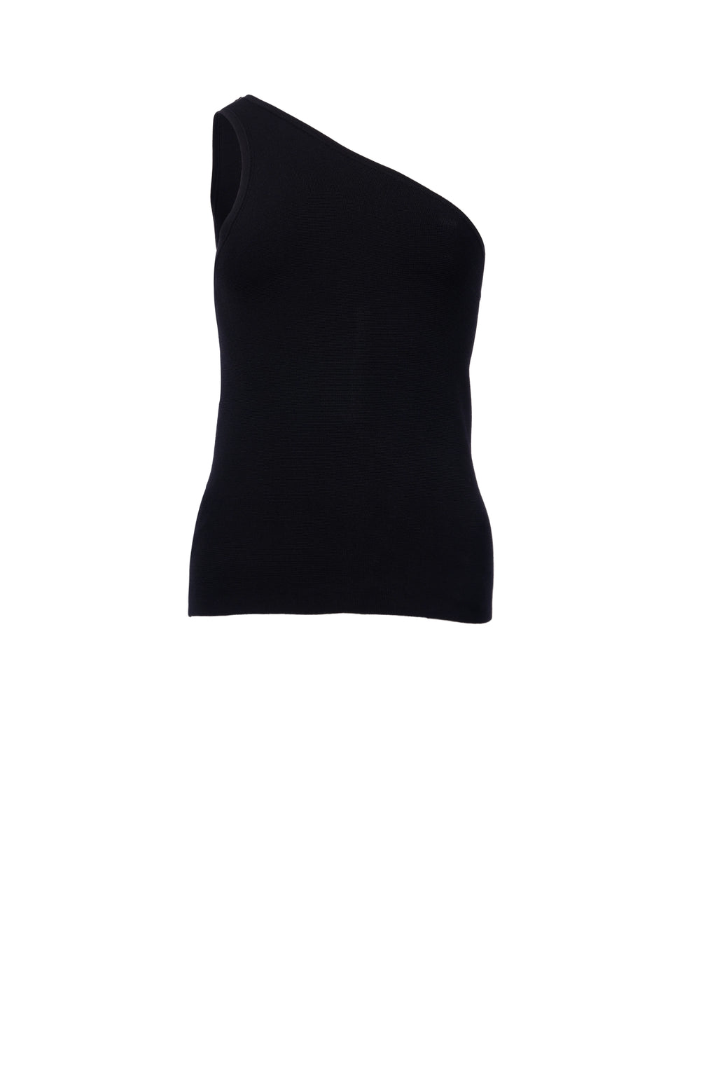 Single Shoulder توب بدون أكمام سادة