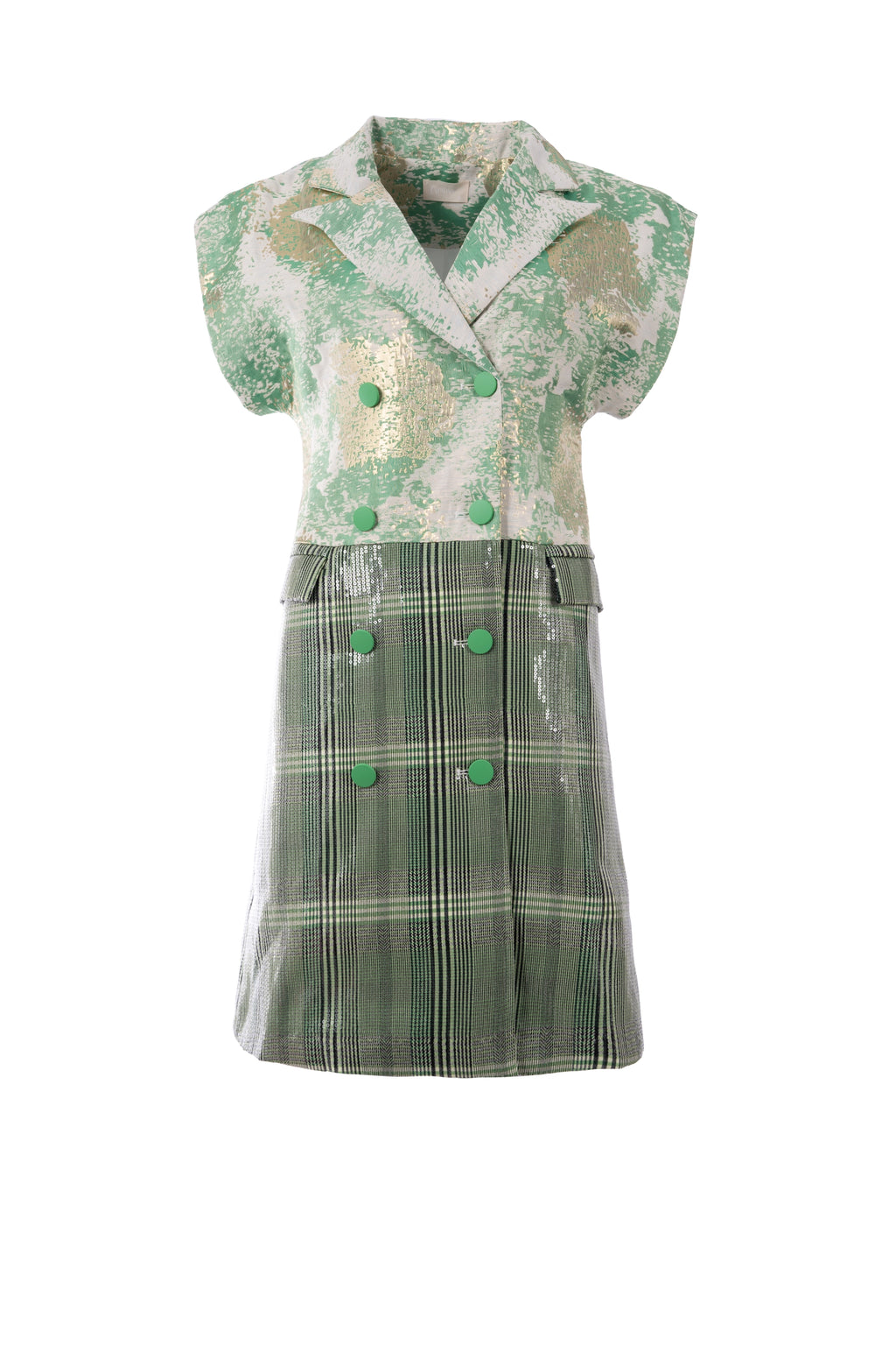Sage Green جاكيت متناسق كم قصير