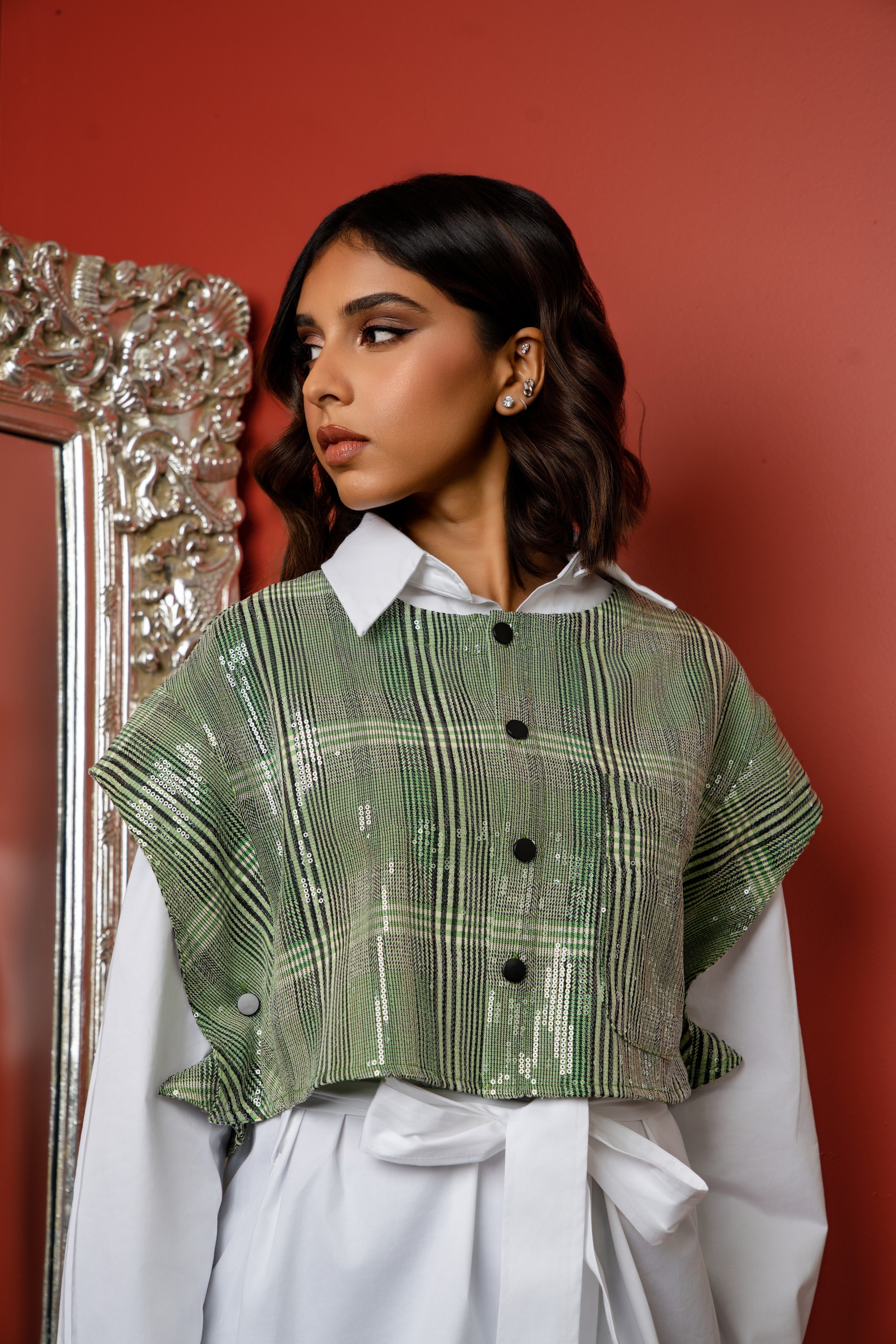Spectrum Striped fit shirt long sleeve قميص متناسق كم طويل