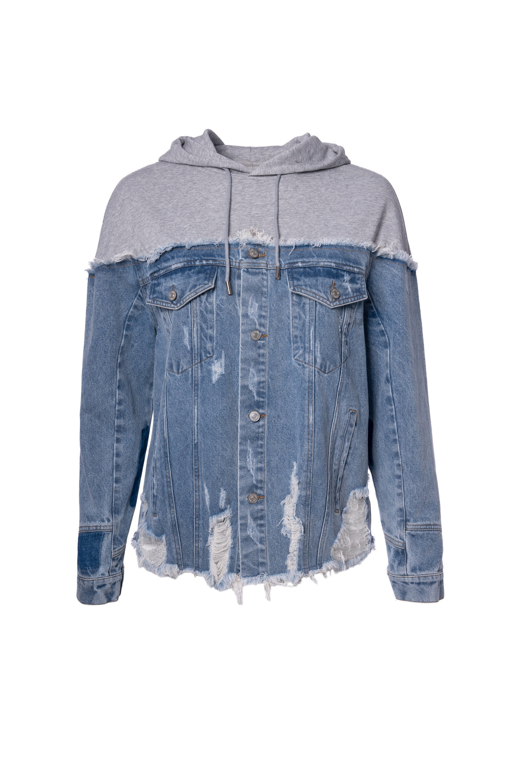 Timeless Denim shirt long sleeve قميص كم طويل