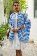 Skyline Stripes flow shirt long sleeve stripe قميص منسدل كم طويل مخطط
