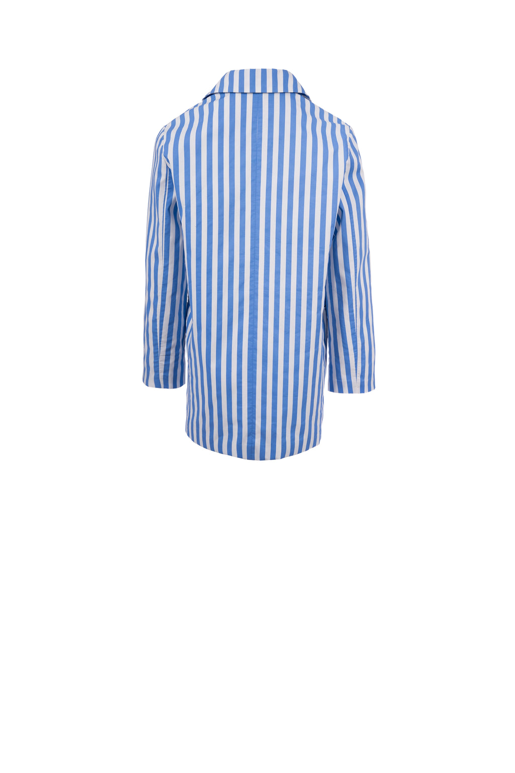 Electric Blue  جاكيت متناسق كم طويل مخطط