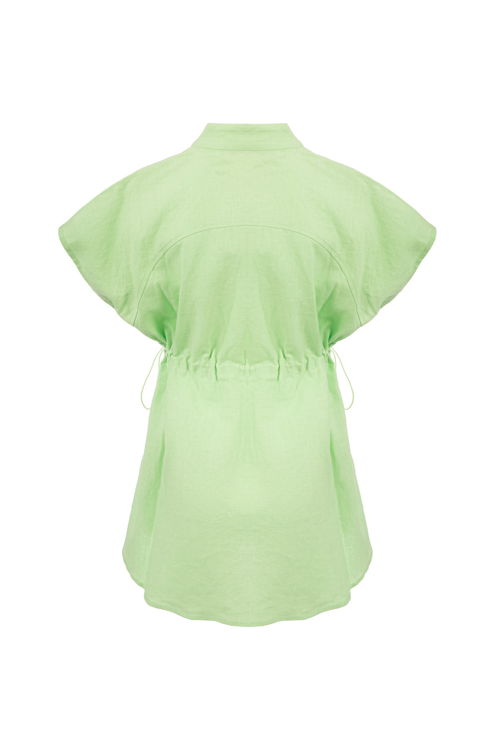 Pistachio fit shirt half sleeve plain قميص متناسق كم قصير سادة