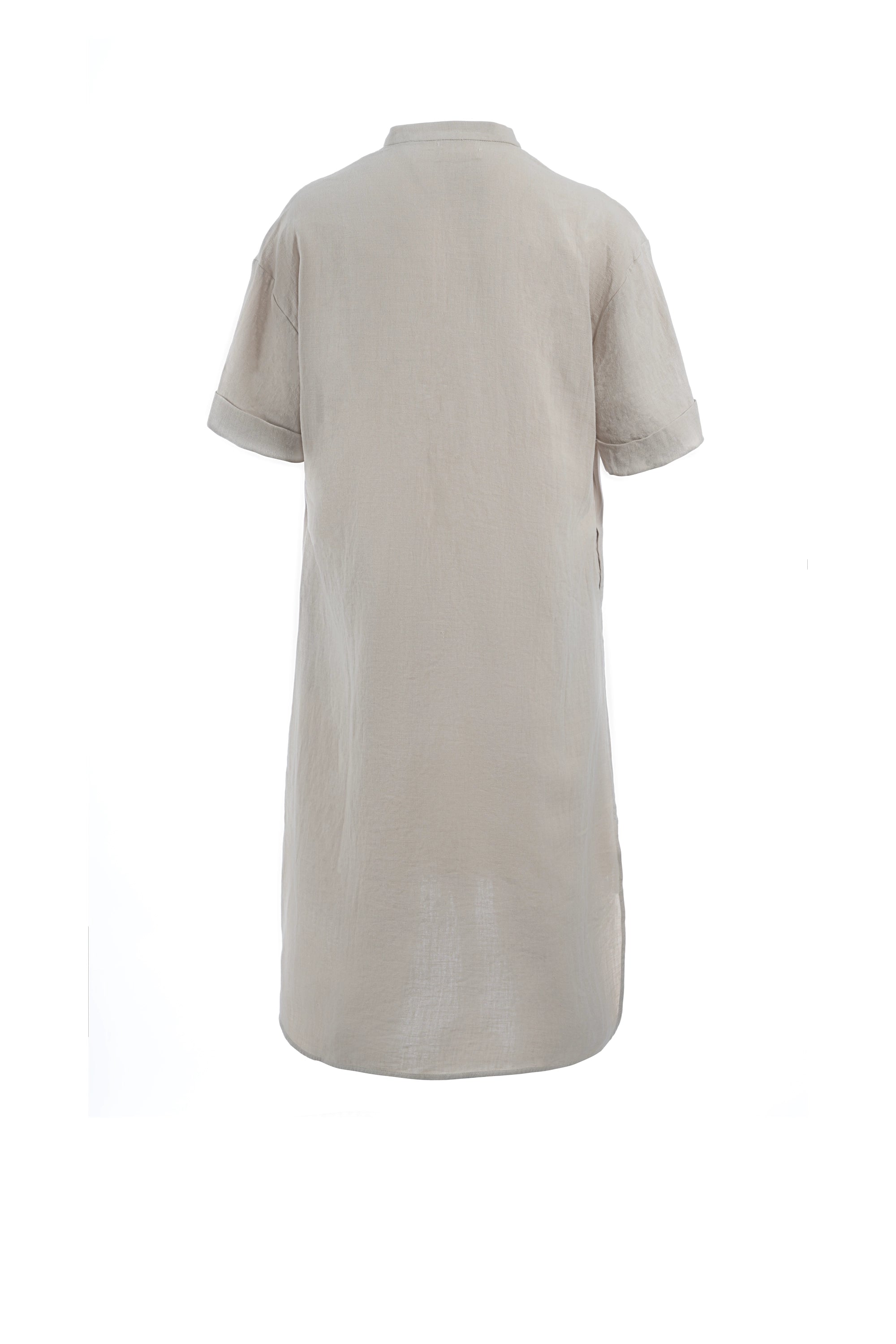 Tradition flow mini dress half sleeve plain فستان قصير فضفاض كم قصير