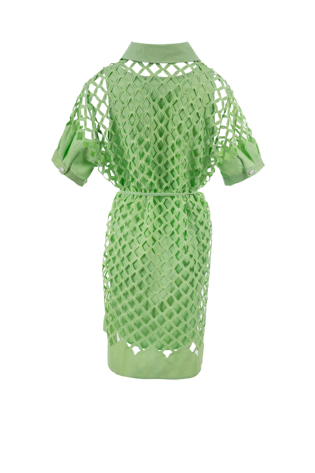 Mossy Marvel mid fit dress half sleeve plain فستان متناسق كم قصير ساده