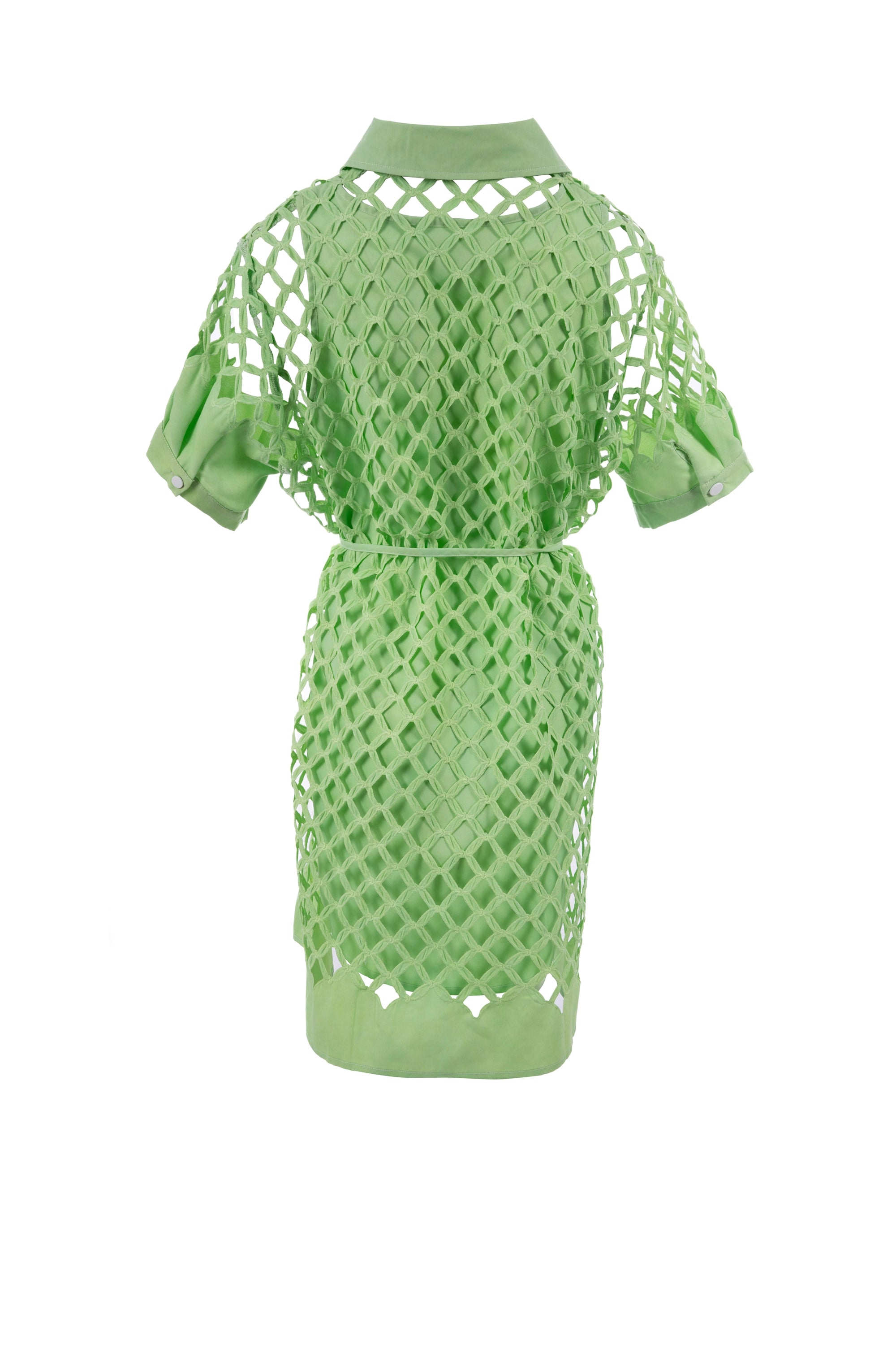 Mossy Marvel mid fit dress half sleeve plain فستان متناسق كم قصير ساده