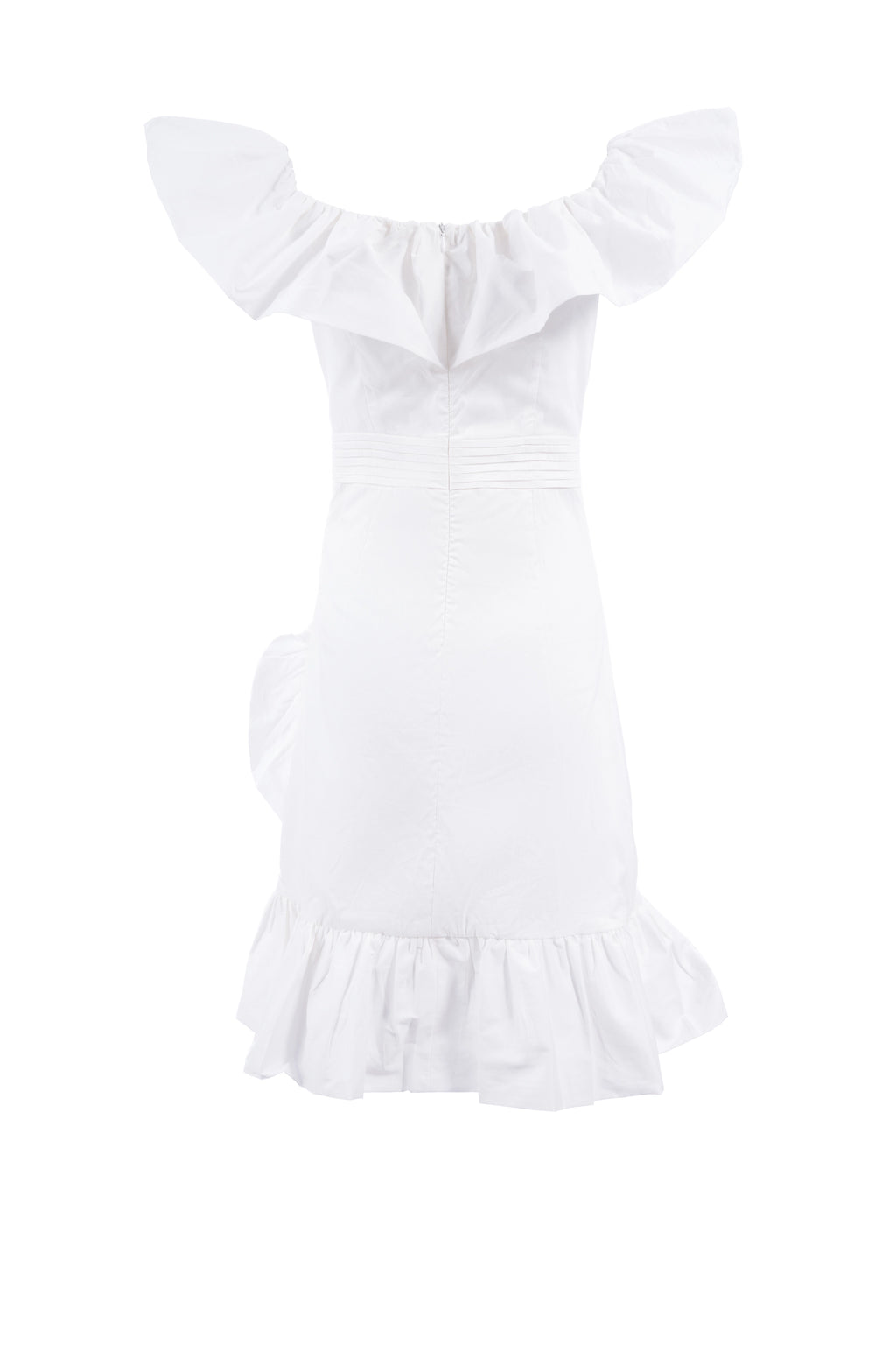 Mini Petal Fit mini dress Japanese sleeve plain فستان قصير متناسق أكمام بطابع ياباني سادة