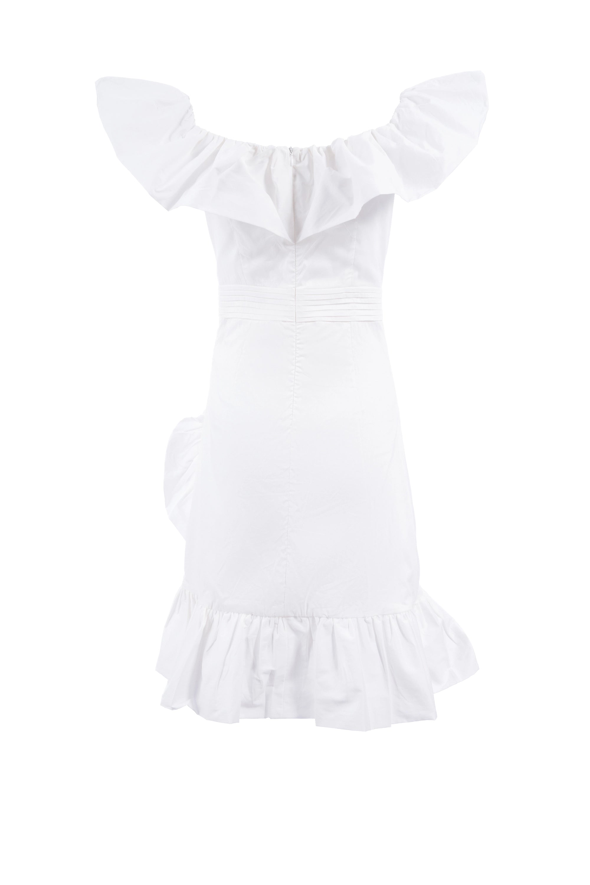 Mini Petal Fit mini dress Japanese sleeve plain فستان قصير متناسق أكمام بطابع ياباني سادة