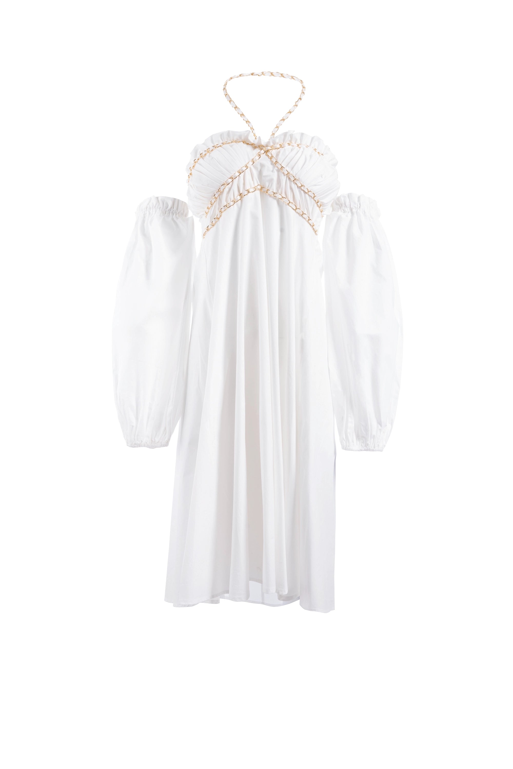 Rosalba Flow Mid Dress Plain فستان سادة متوسط الاتساع