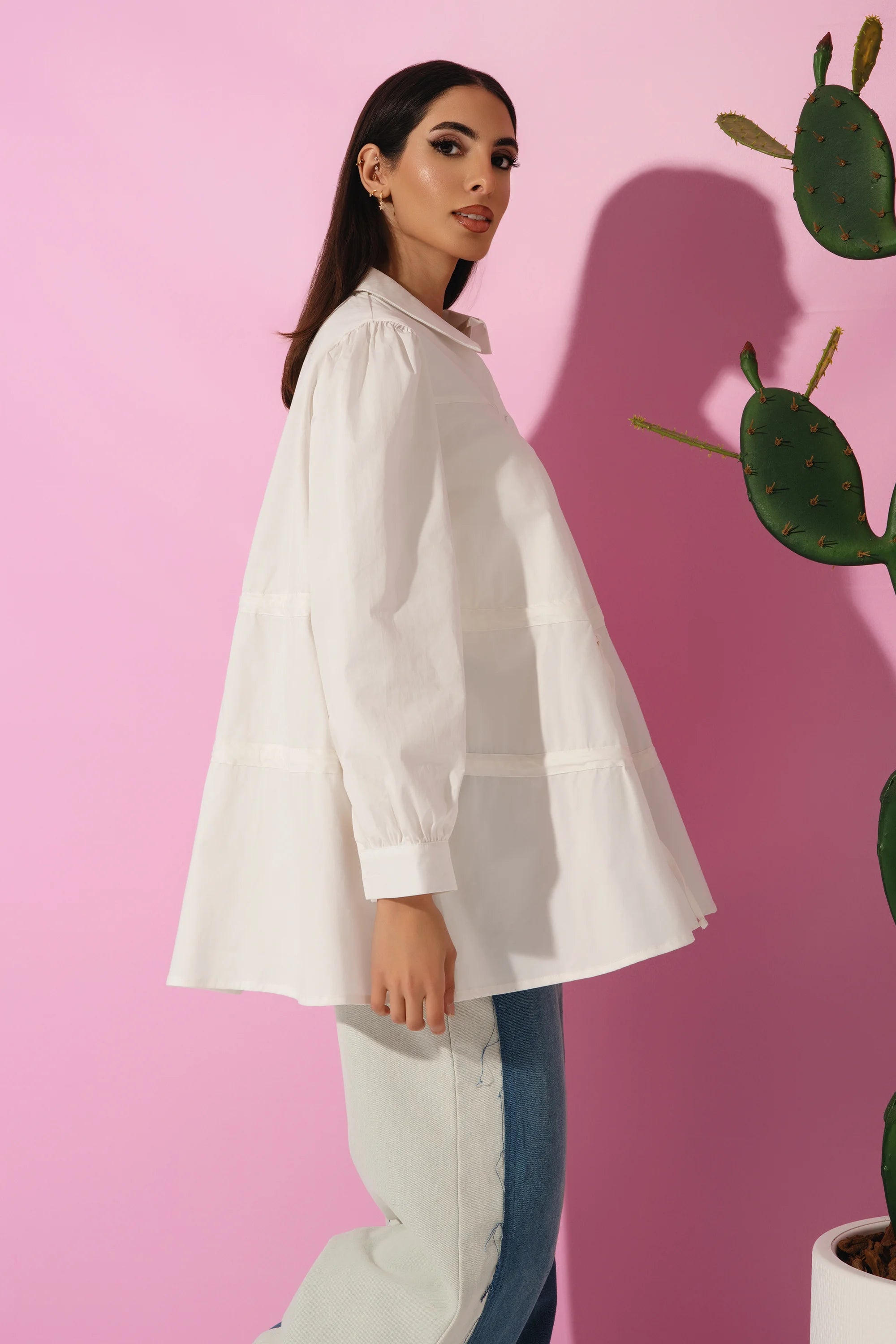 Gentle Flutter  قميص منسدل