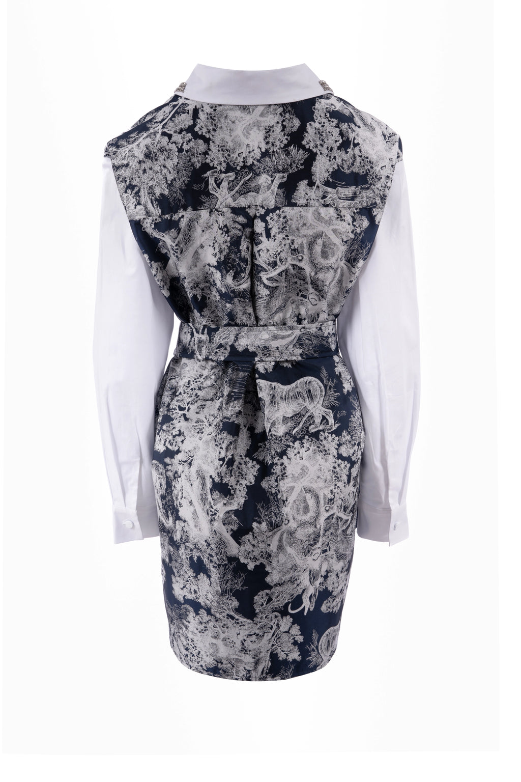 Black Prints  قميص متوسط الطول كم طويل