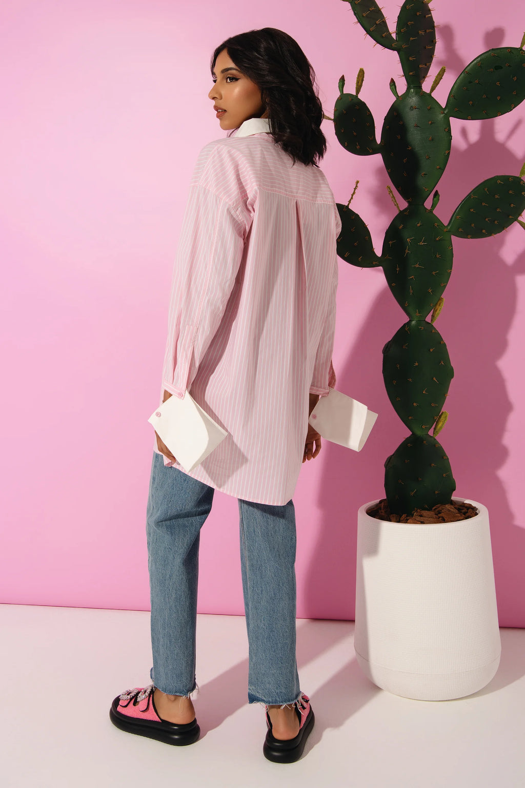 Formality fit  قميص متناسق كم طويل