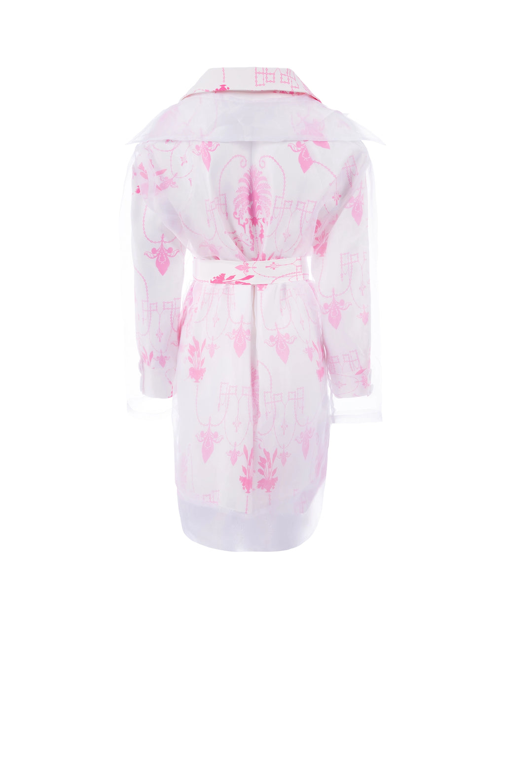 Lush Pink mid jacket long sleeve جاكيت متوسط الطول كم طويل