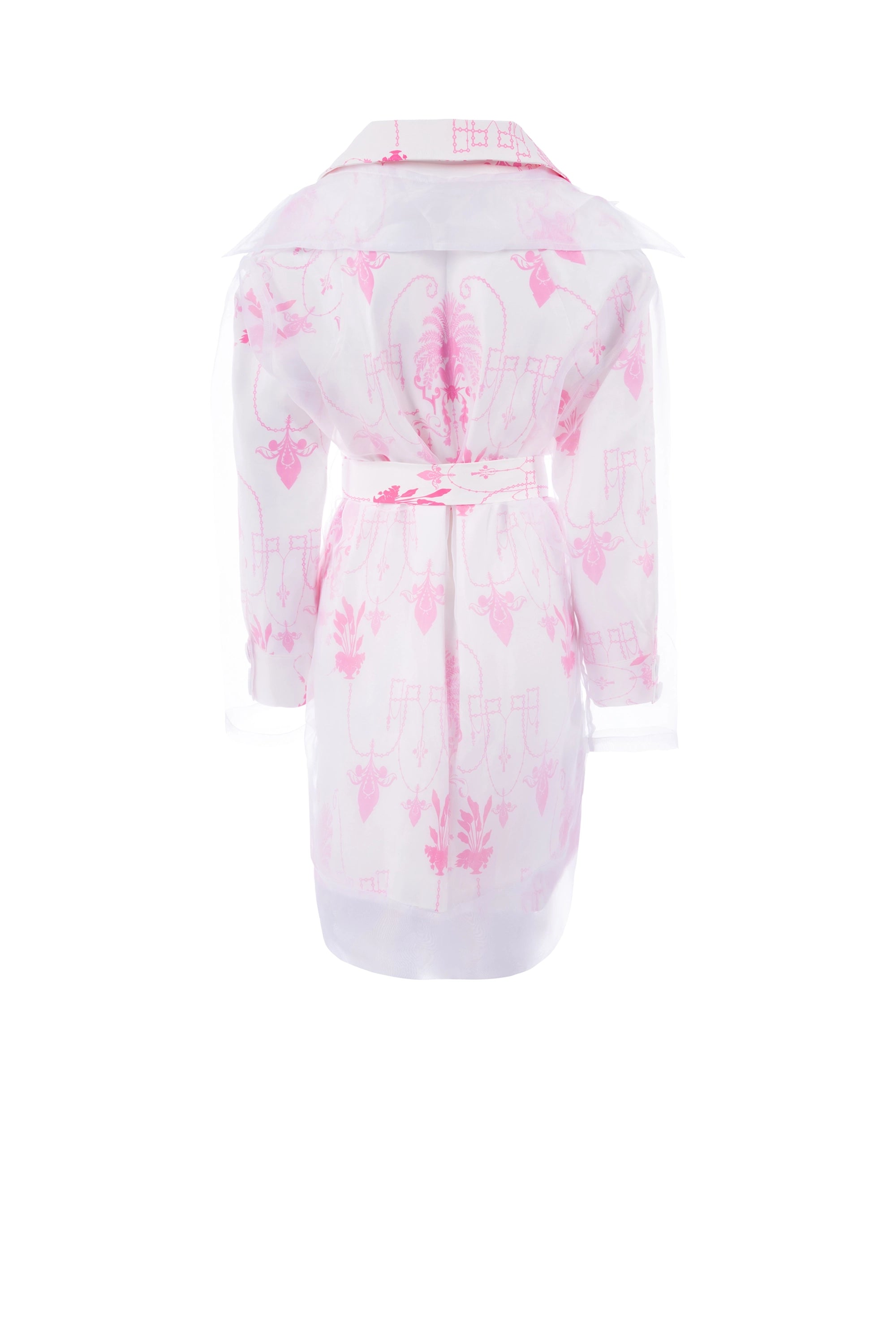 Lush Pink mid jacket long sleeve جاكيت متوسط الطول كم طويل