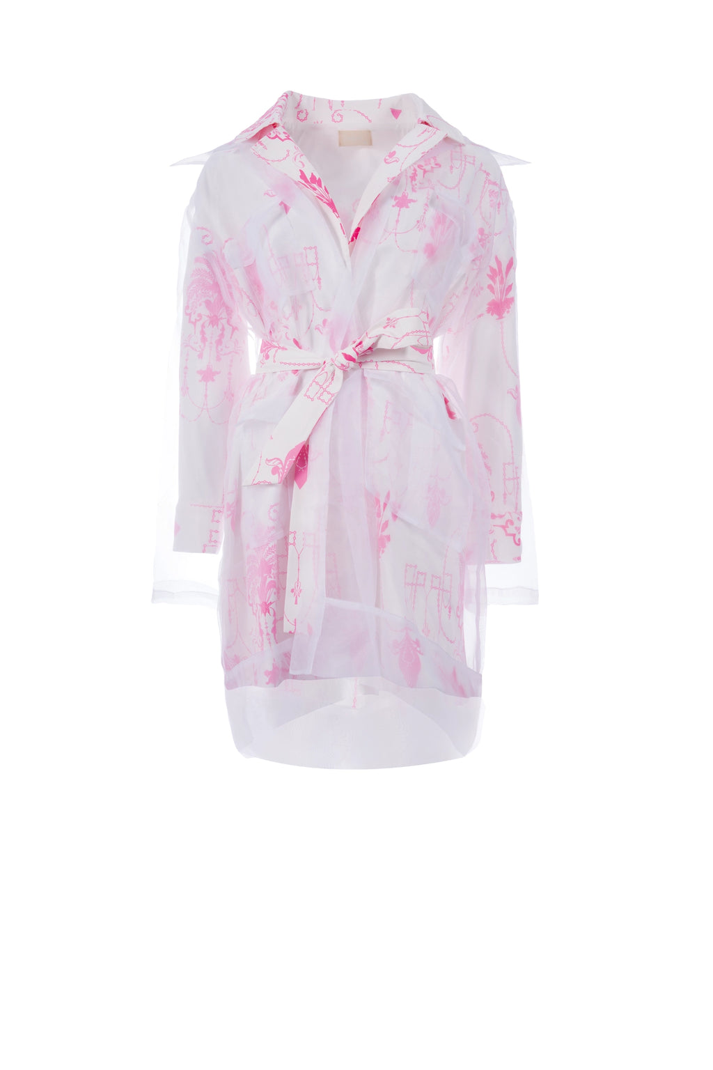 Lush Pink mid jacket long sleeve جاكيت متوسط الطول كم طويل
