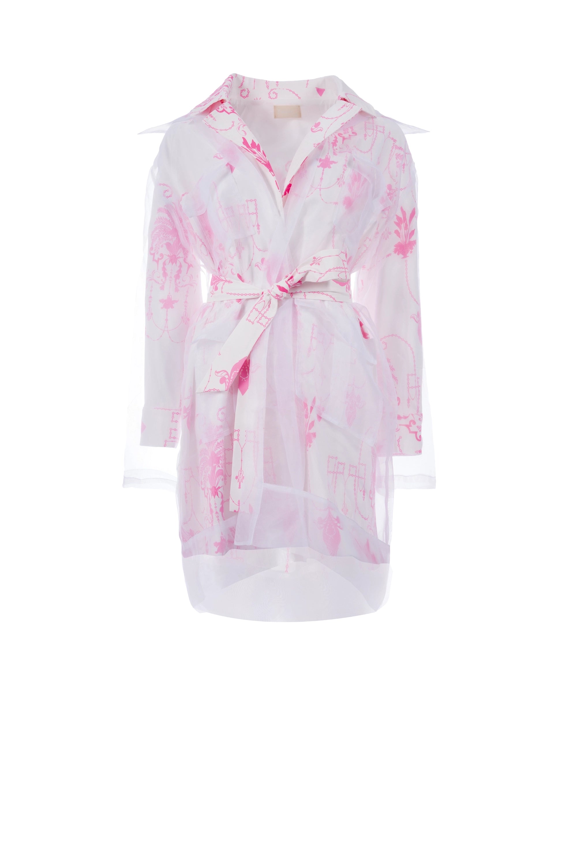 Lush Pink mid jacket long sleeve جاكيت متوسط الطول كم طويل
