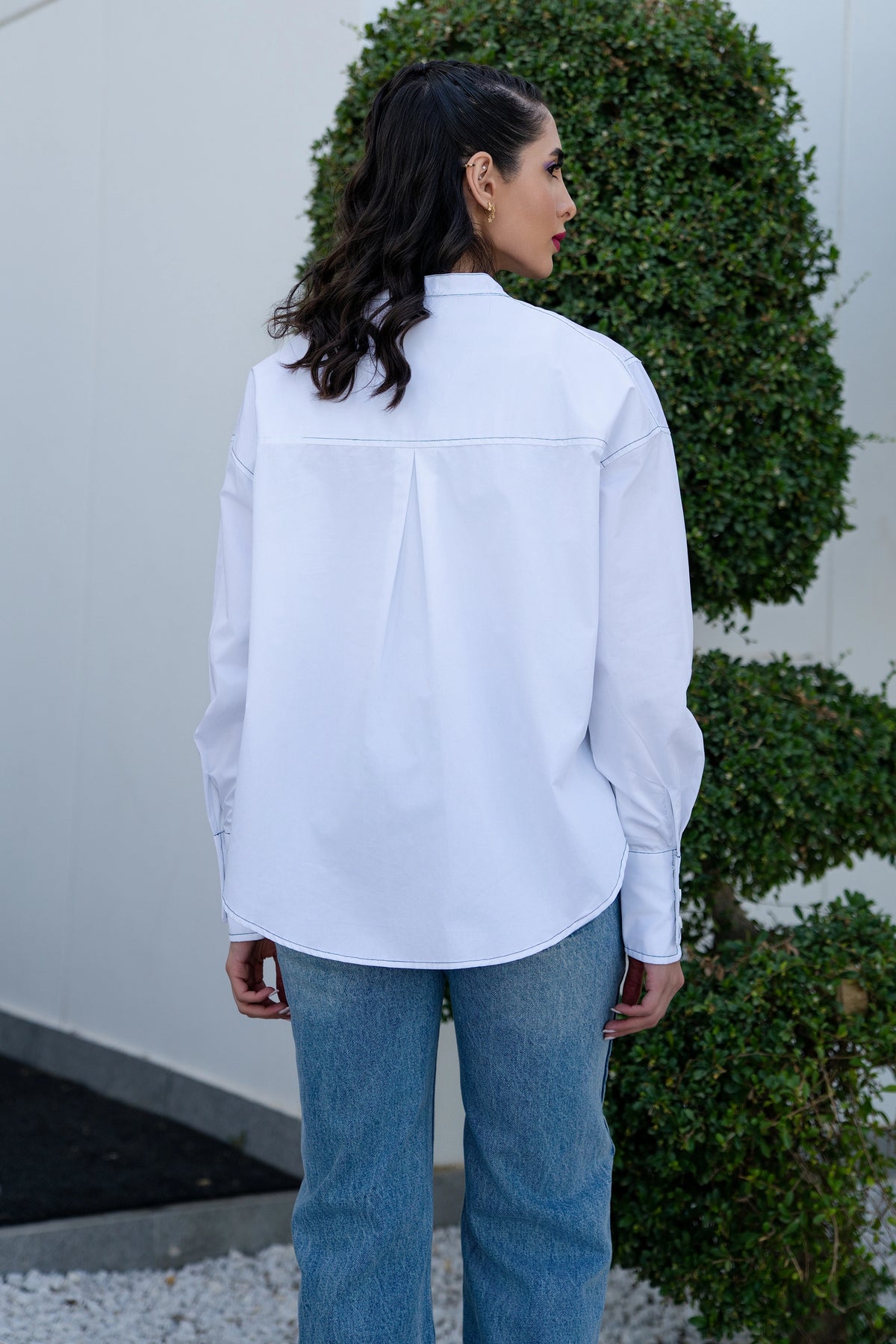 Willow Fit  بلوزة سادة مع اكمام  طويلة
