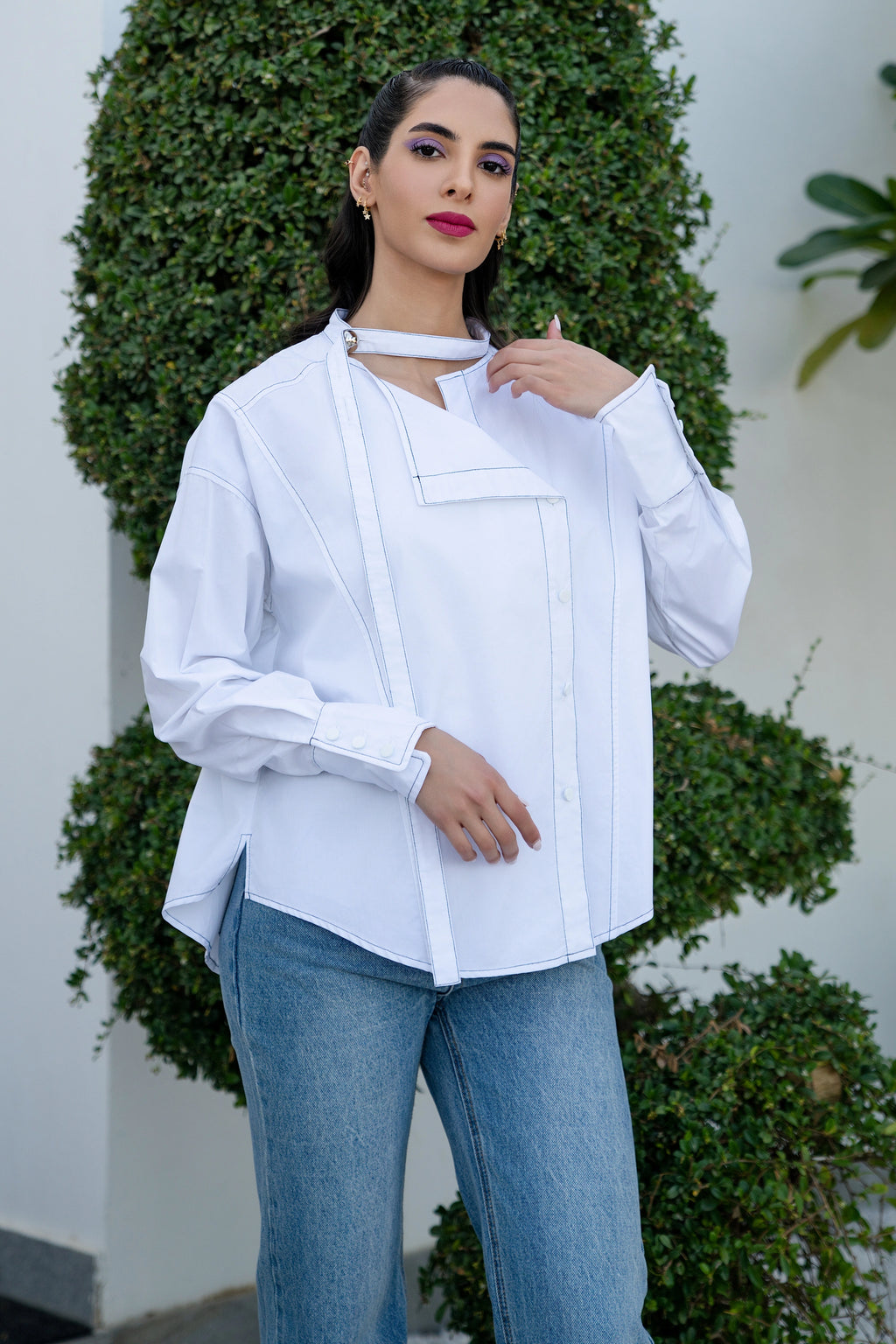 Willow Fit  بلوزة سادة مع اكمام  طويلة
