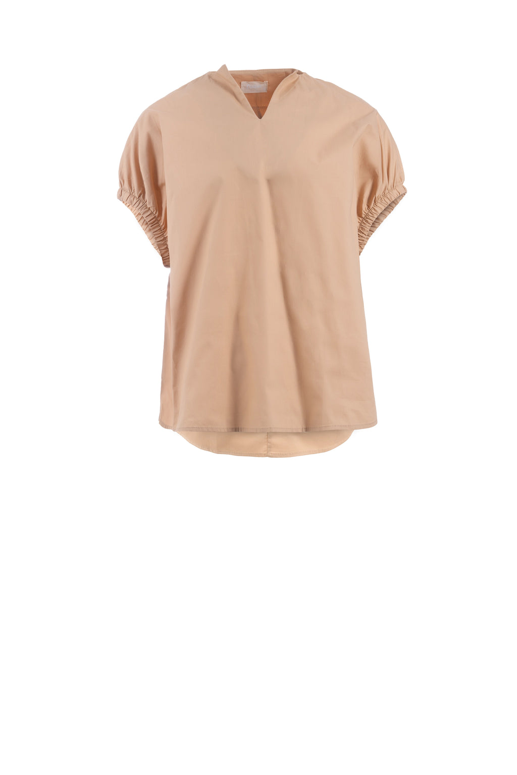 Satin Look flow blouse half sleeve plain بلوزه فضفاضة كم قصير سادة