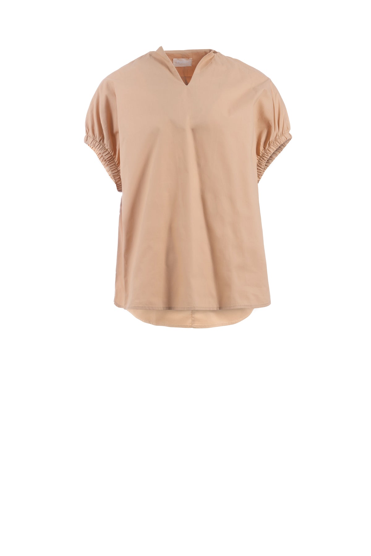 Satin Look flow blouse half sleeve plain بلوزه فضفاضة كم قصير سادة