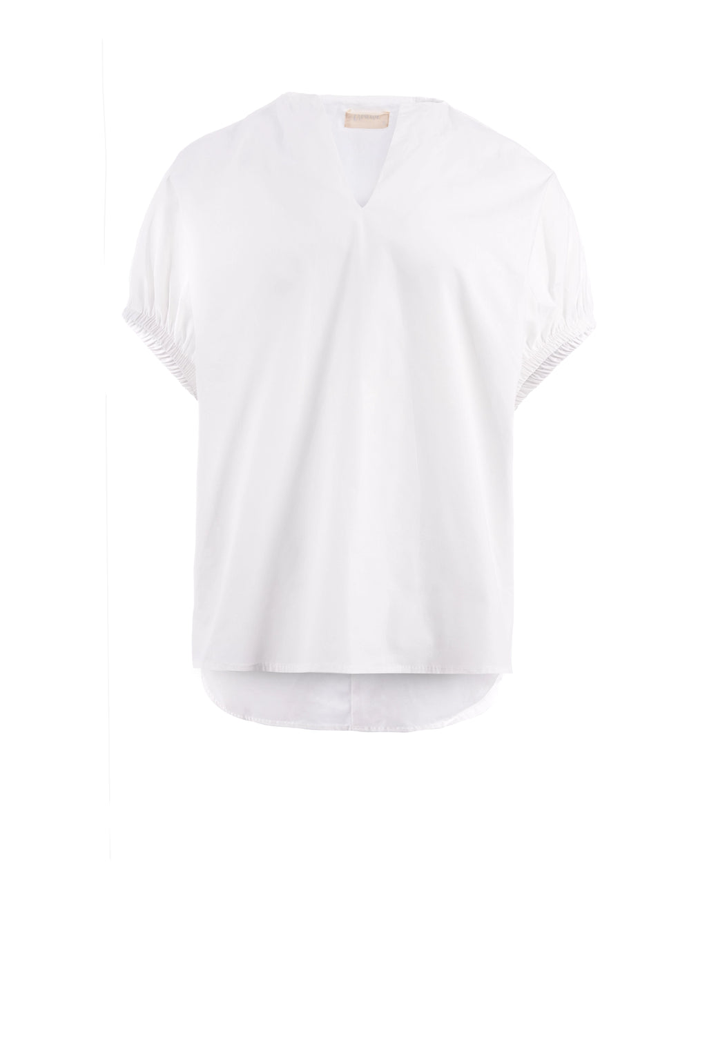 Satin Look flow blouse half sleeve plain بلوزه فضفاضة كم قصير سادة