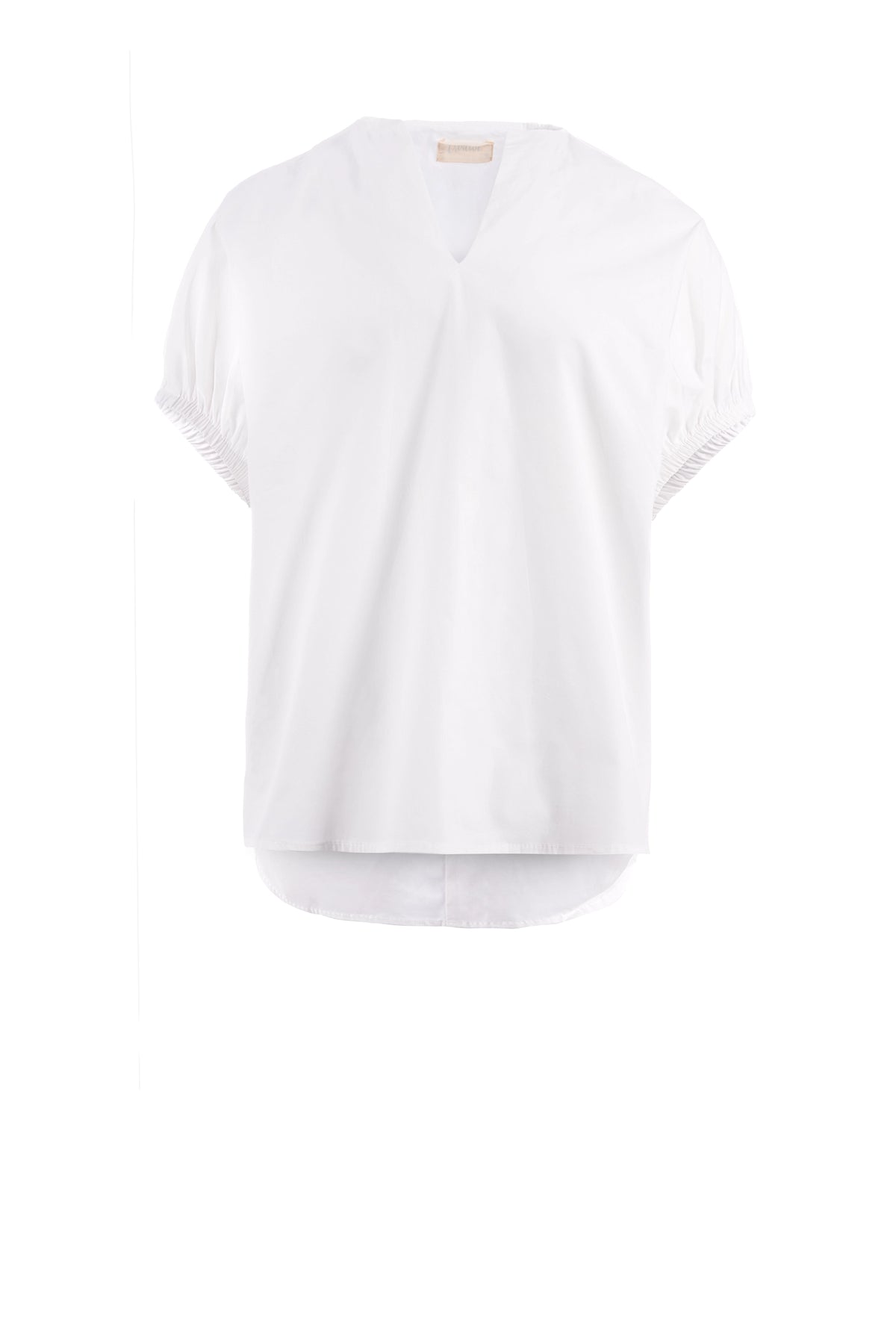 Satin Look flow blouse half sleeve plain بلوزه فضفاضة كم قصير سادة