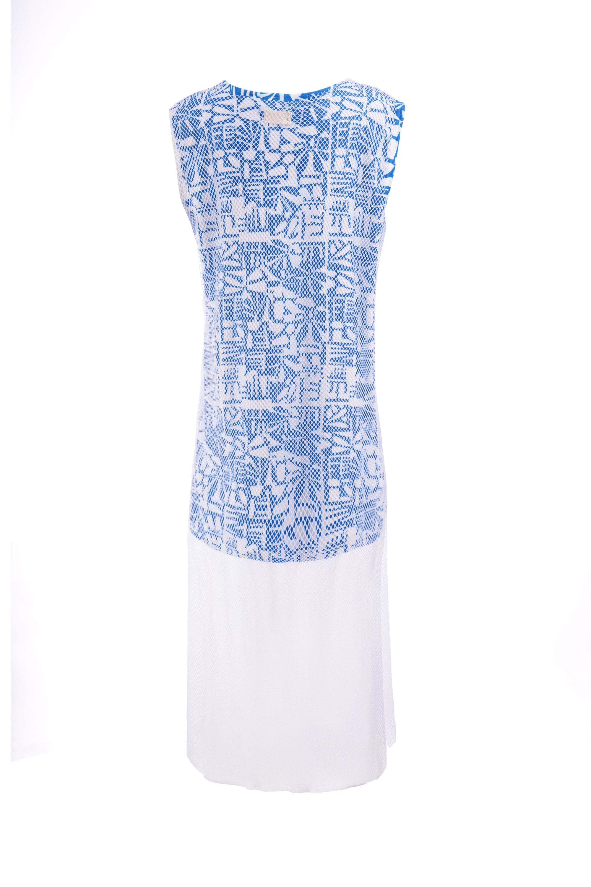 Allegra Flow Dress sleeveless maxi multicolour printفستان واسع ماكسي بعدة زغرفات بدون اكمام