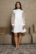 Flo-ray desire 	Long sleeve mid length A line cut 	أكمام طويلة وطول متوسط وفتحة بتصميم حرف A