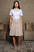 HANDLE WITH PLEATED	Mini Length A line Box pleate	قصيرة الطول بخط A مع ثنيات مربعة