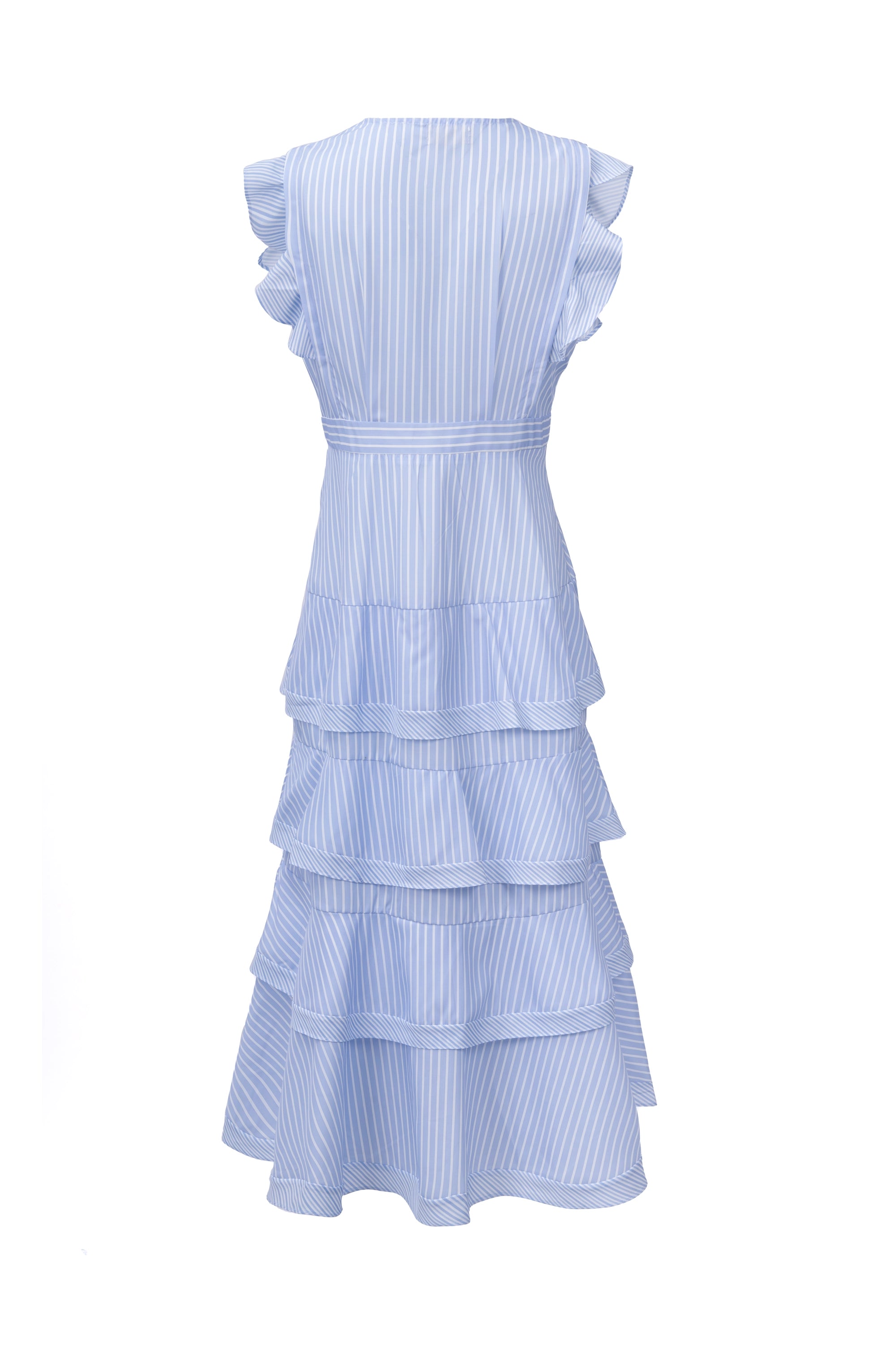 Blue berry breeze tired maxi dress