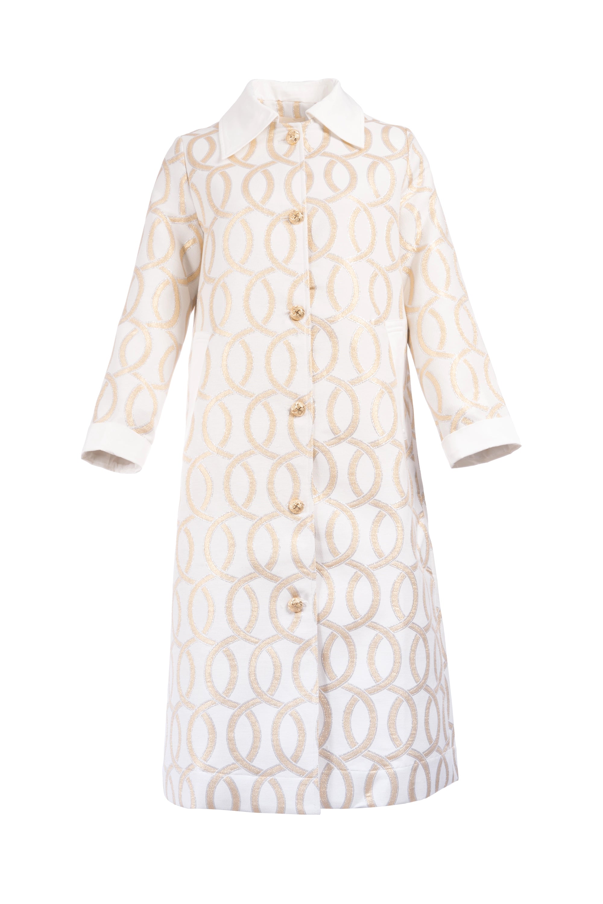 The Golden Dreamer Long Length Long sleeve front open - طويل ، كم طويل، مفتوح من الأمام