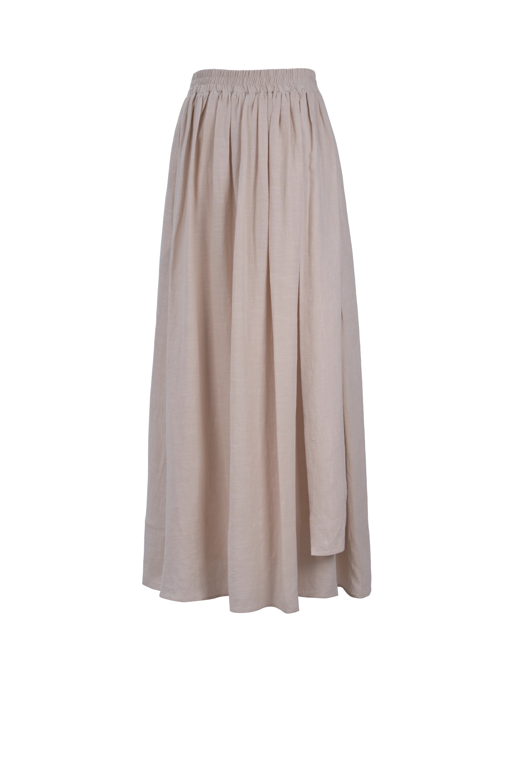 Ivory breeze      Pleated full length long skirt    تنورة طويلة مطوية