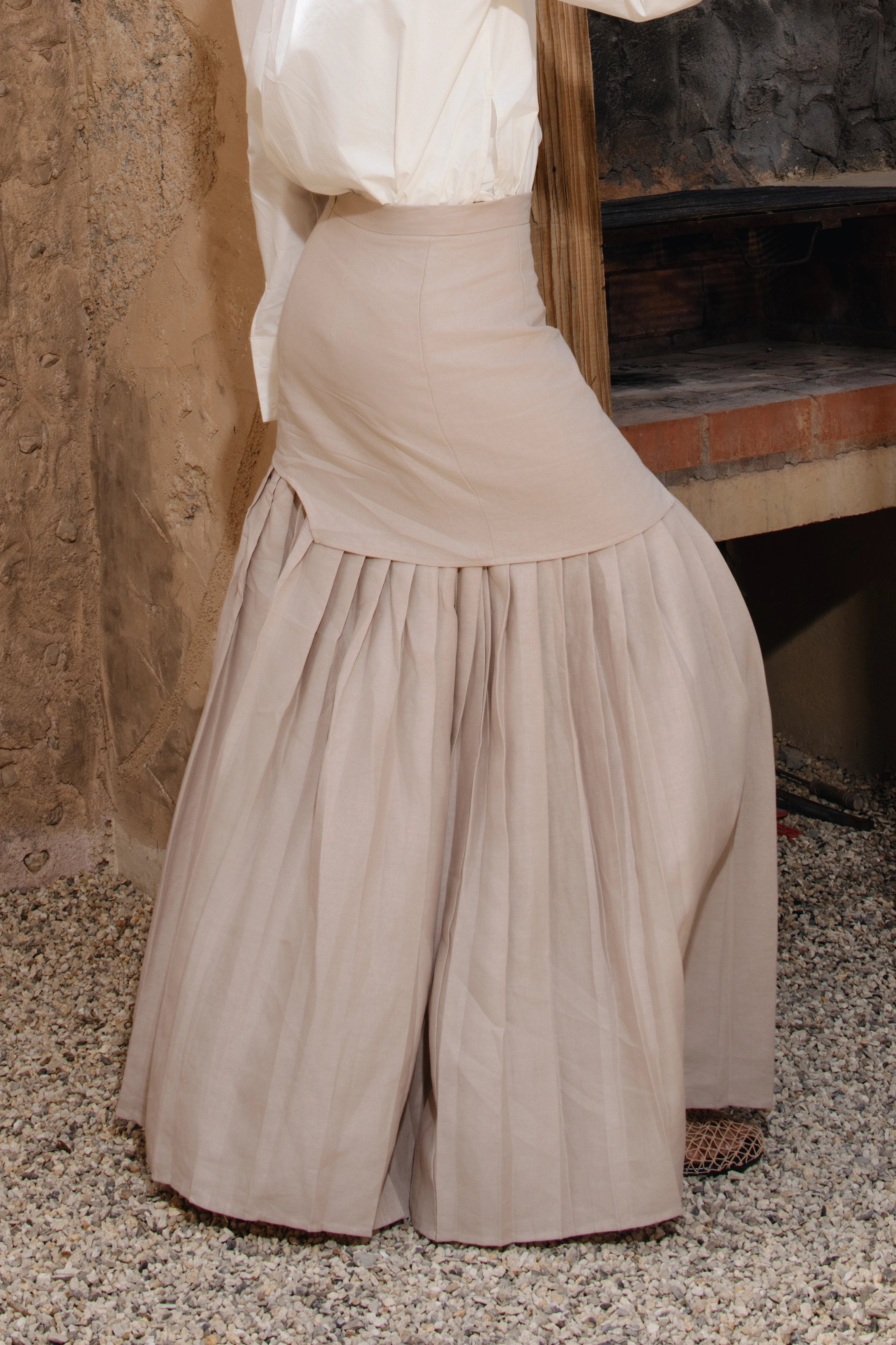 Sahara breeze Layered maxi street    تنورة ماكسي متعددة الطبقات