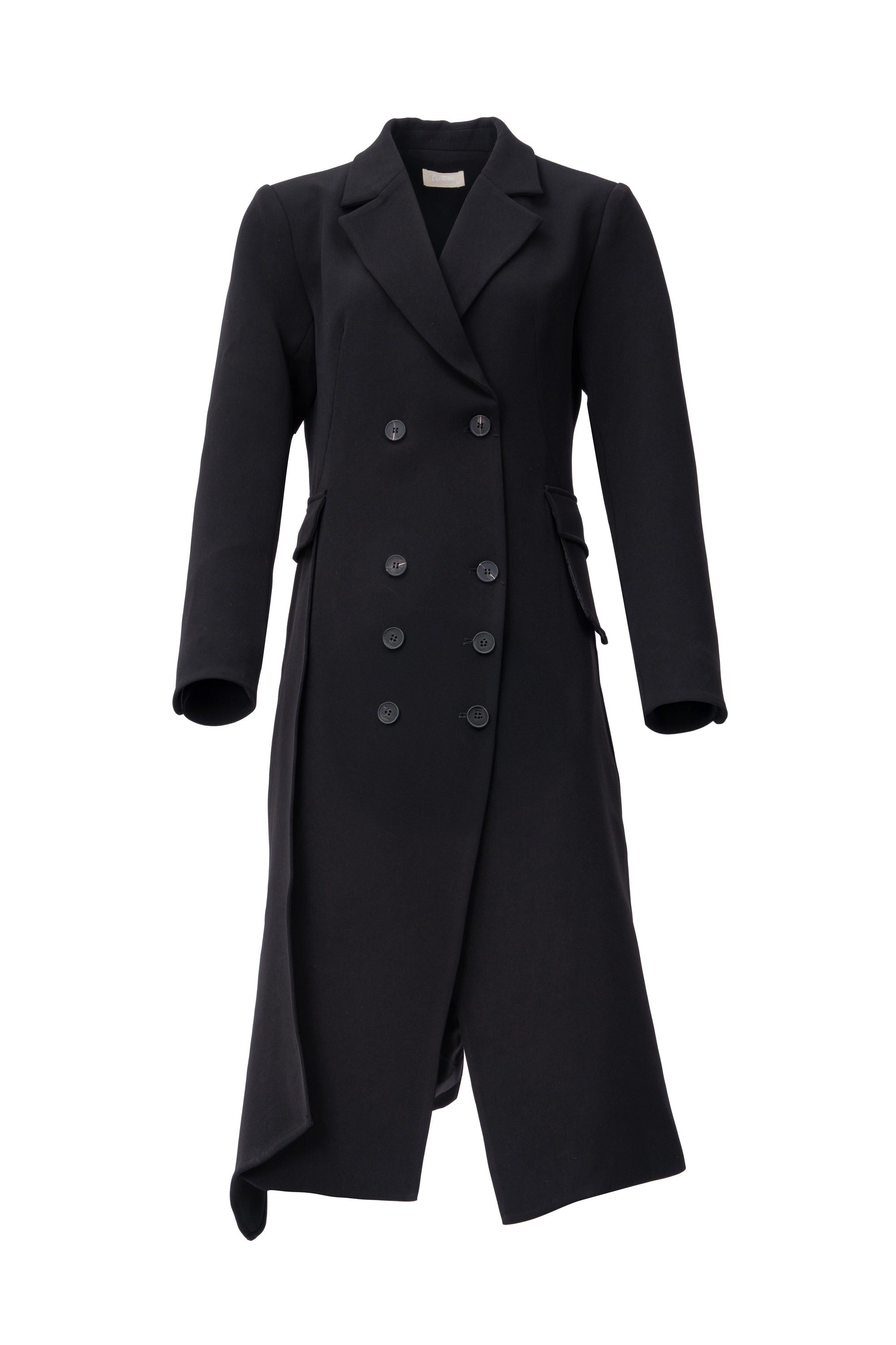 Power frame long line blazer coat معطف بليزر طويل بإطار قوي