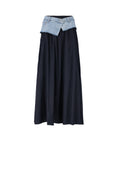 AMALGAMATE MAXI SKIRT تنورة ماكسي من قماش أمالغاميت