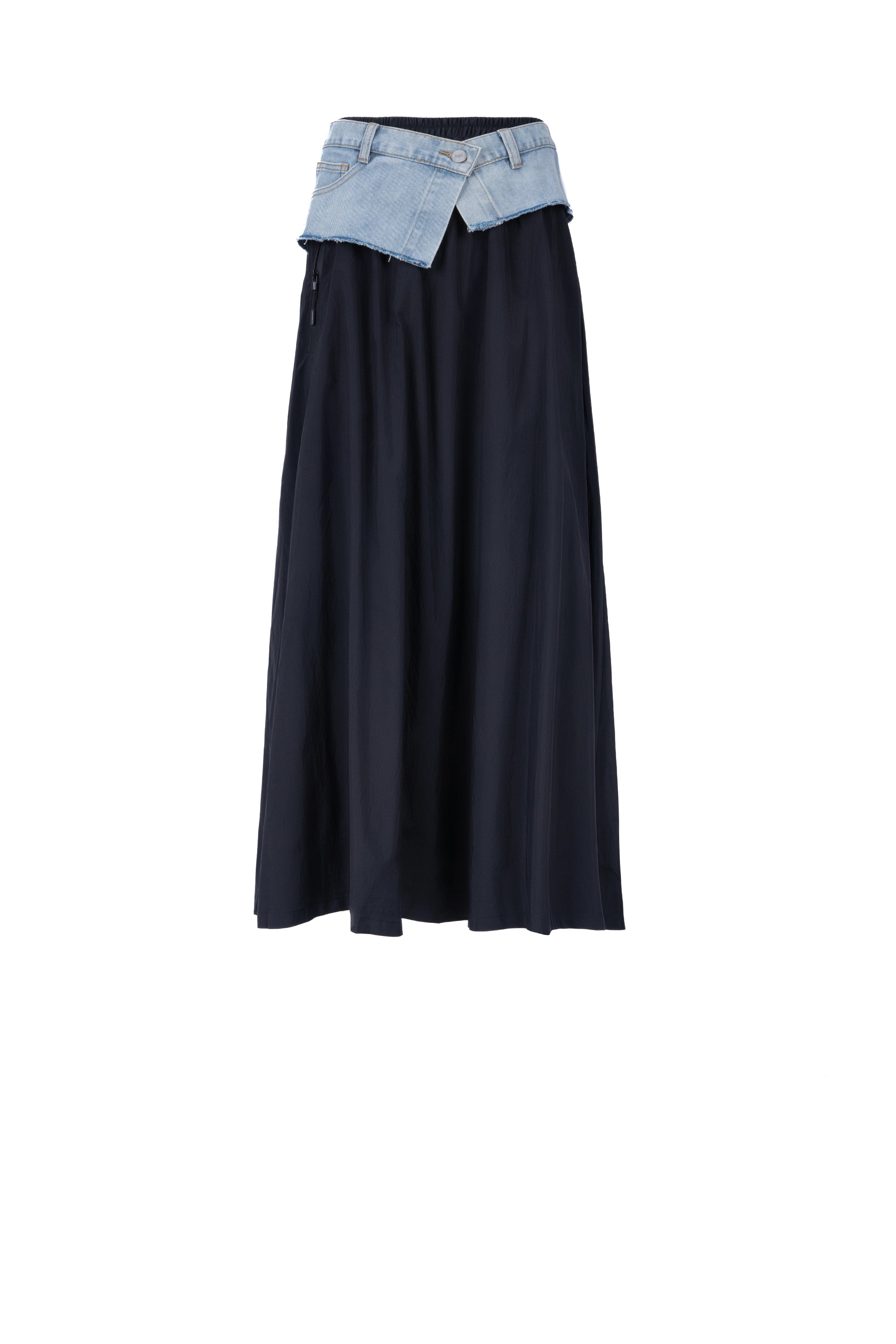 AMALGAMATE MAXI SKIRT تنورة ماكسي من قماش أمالغاميت