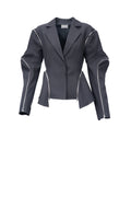 THE ZIP-FLEX BLAZER بليزر بسحاب مرن