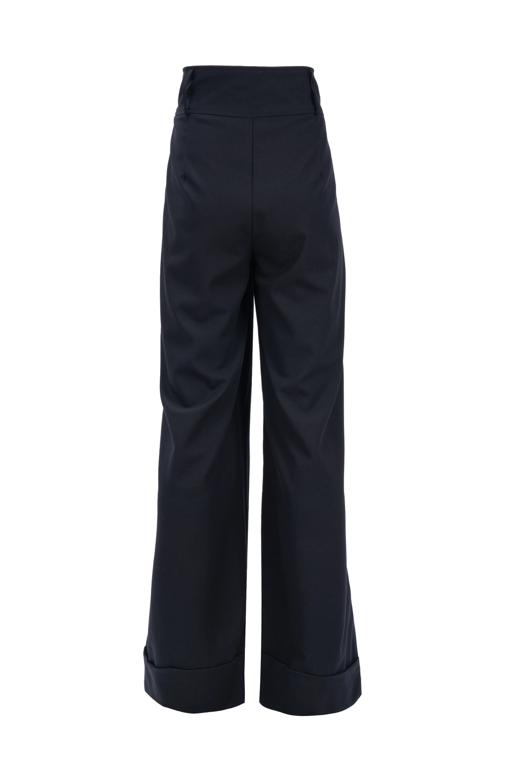 SCULPTED WIDE-LEG TROUSER بنطال واسع الساقين بتصميم منحوت