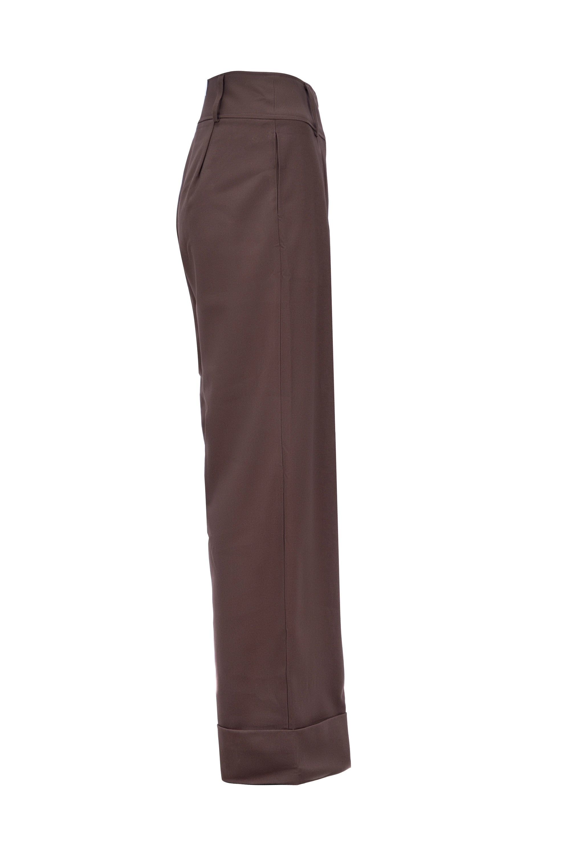SCULPTED WIDE-LEG TROUSER بنطال واسع الساقين بتصميم منحوت